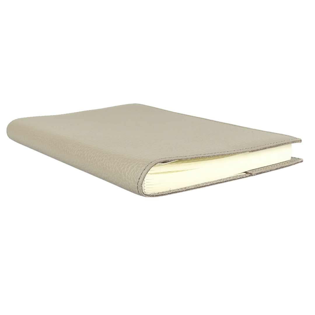 Aspinal Of London Clay Leather Notebook Cover With Insert