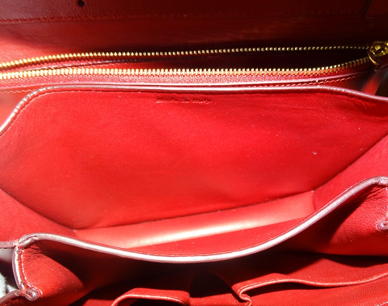 Celine Medium Classic Bag In Box Calfskin Red Gh – Designer Exchange Ltd