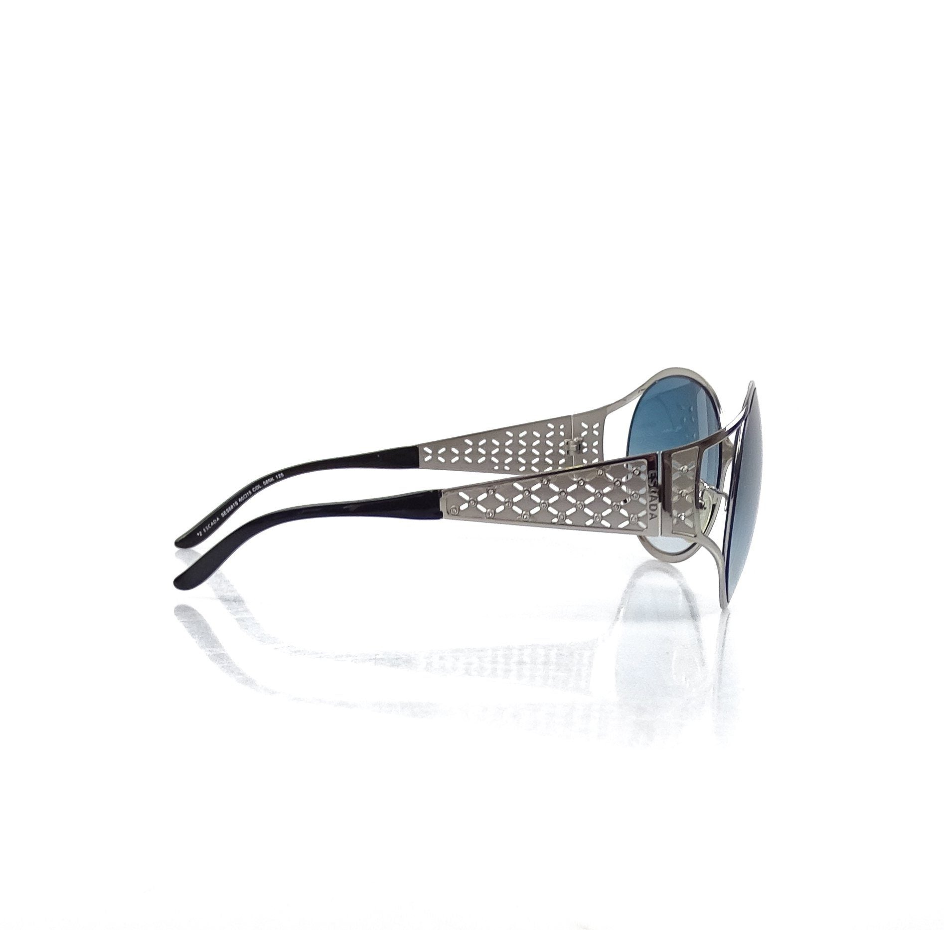 Escada Metal Frame Oval Sunglasses With Diamante Sunglasses Escada 