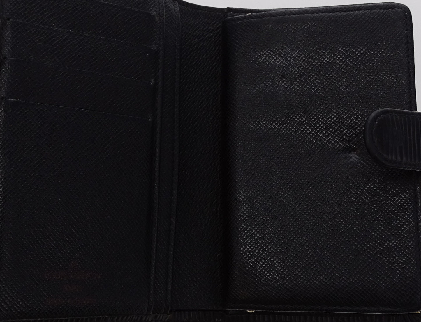 Louis Vuitton Black Epi Leather Vintage French Purse MI0042