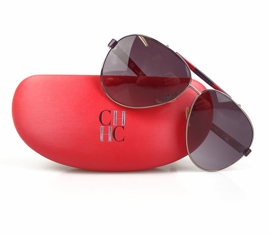 Carolina Herrera Aviator Style Red & Raisin Frame Sunglasses SHE031 Sunglasses Carolina Herrera 