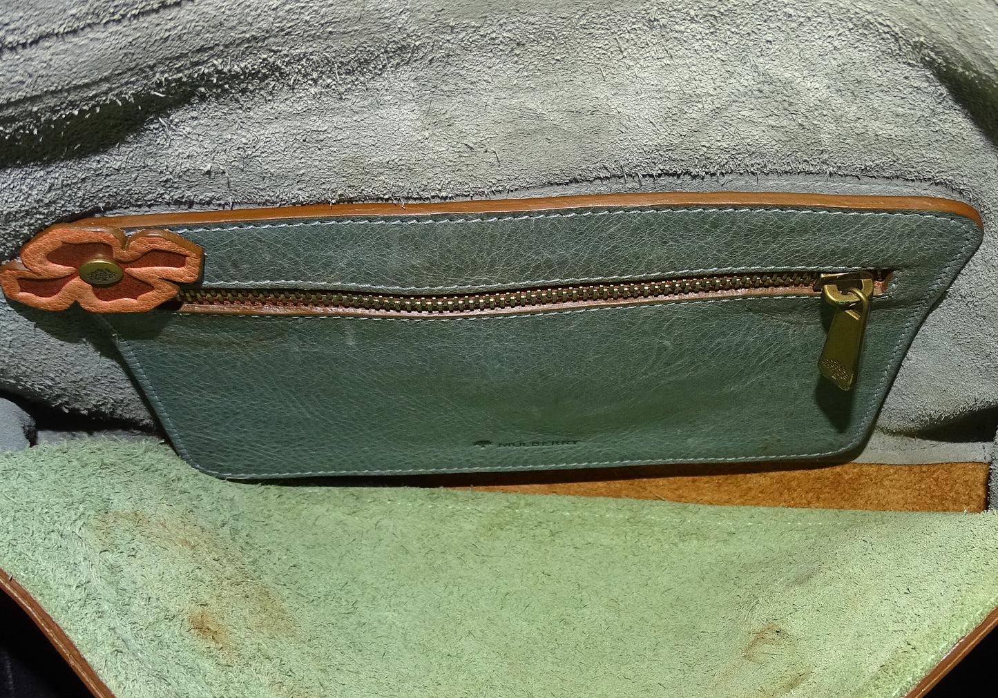Mulberry Vintage Jolene Tooled Darwin Saddle Bag