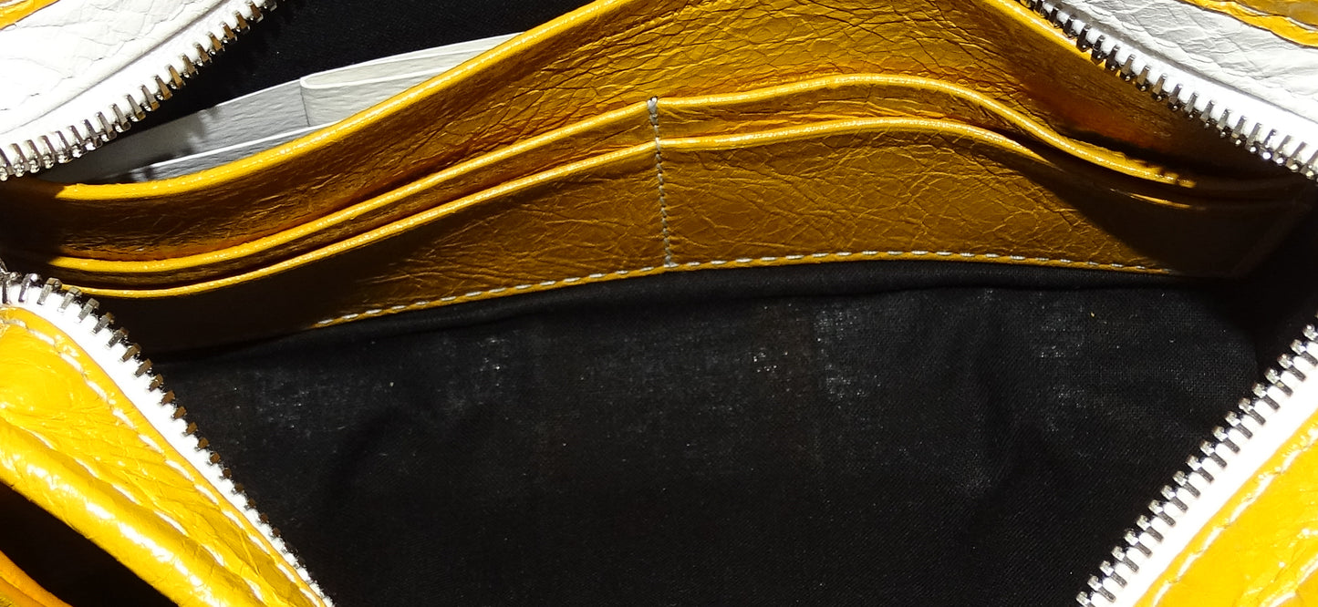 Balenciaga Yellow Bazar Leather Cross-Body