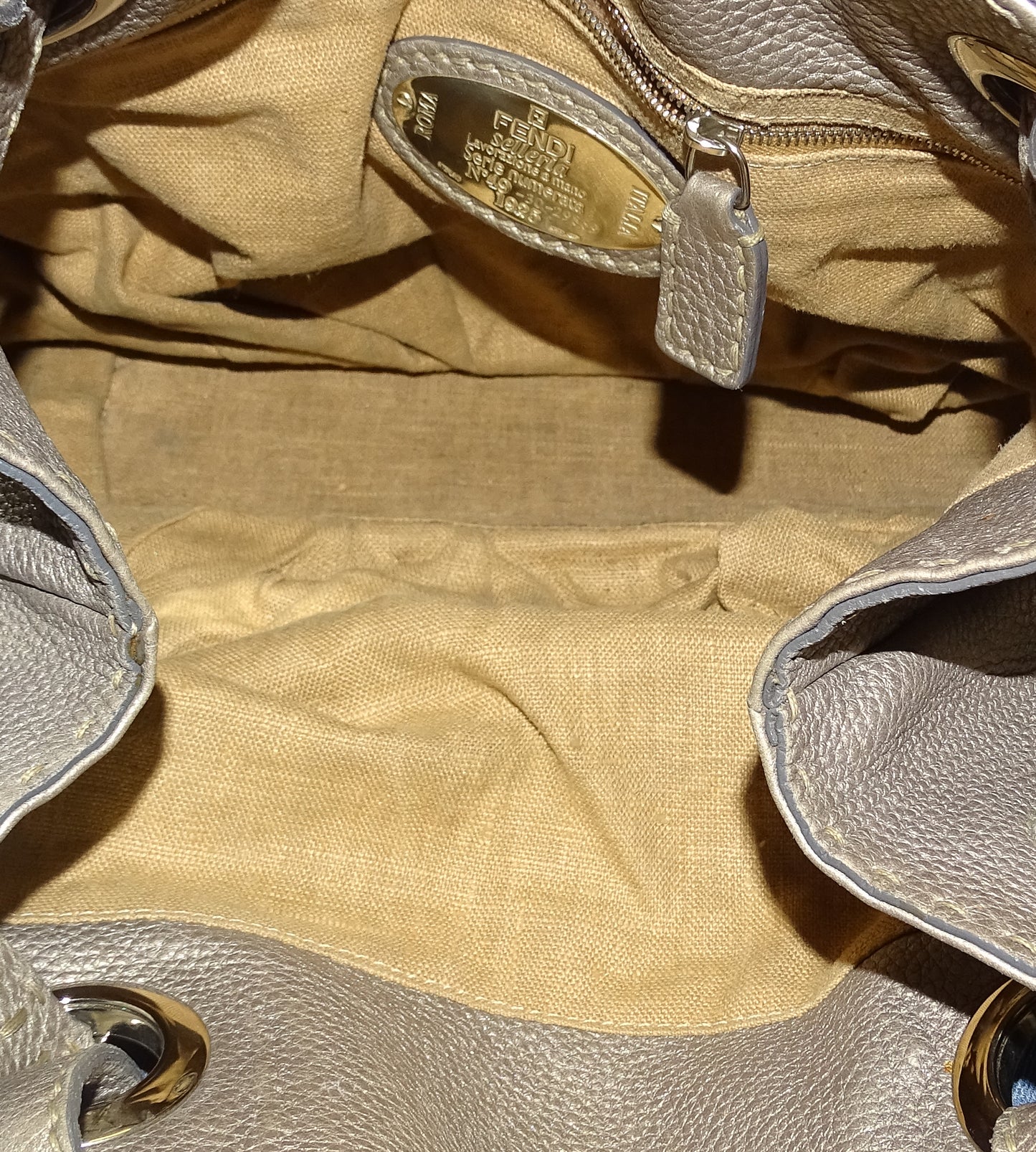 Fendi Selleria Silver Pomodorino Shoulder Bag (2)