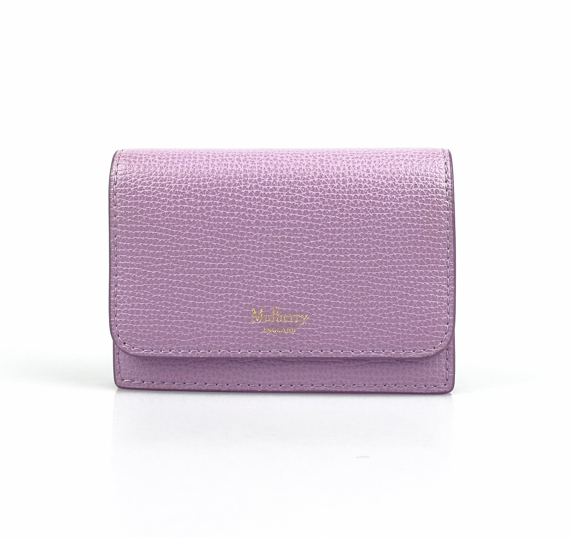 Mulberry Continental Card Holder Cross Grain Lilac Wallets Mulberry 
