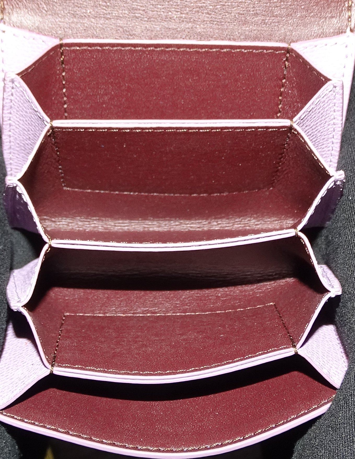 Mulberry Continental Card Holder Cross Grain Lilac Wallets Mulberry 