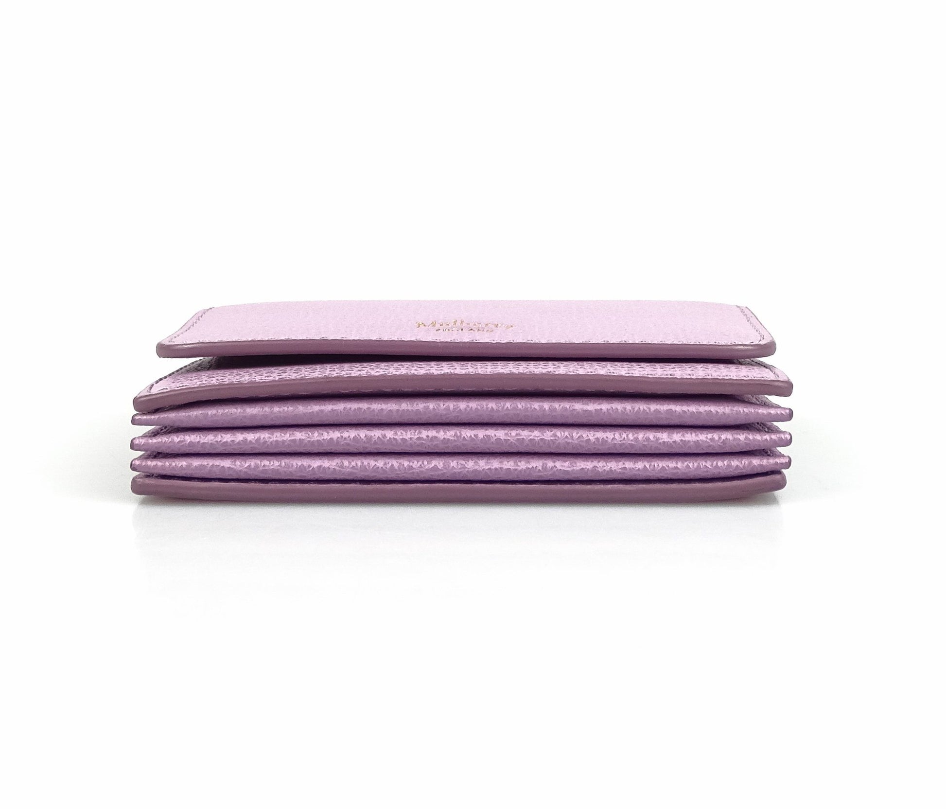 Mulberry Continental Card Holder Cross Grain Lilac Wallets Mulberry 