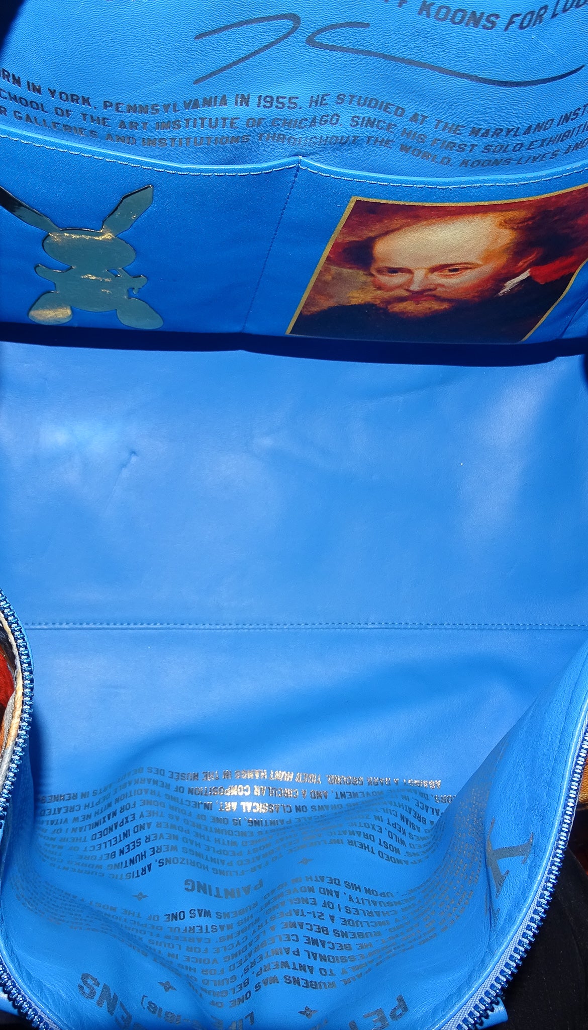 BOLSA LOUIS VUITTON X JEFF KOONS MASTERS MONET KEEPALL BANDOULIÈRE 50 ROXO  50 ORIGINAL – Gringa