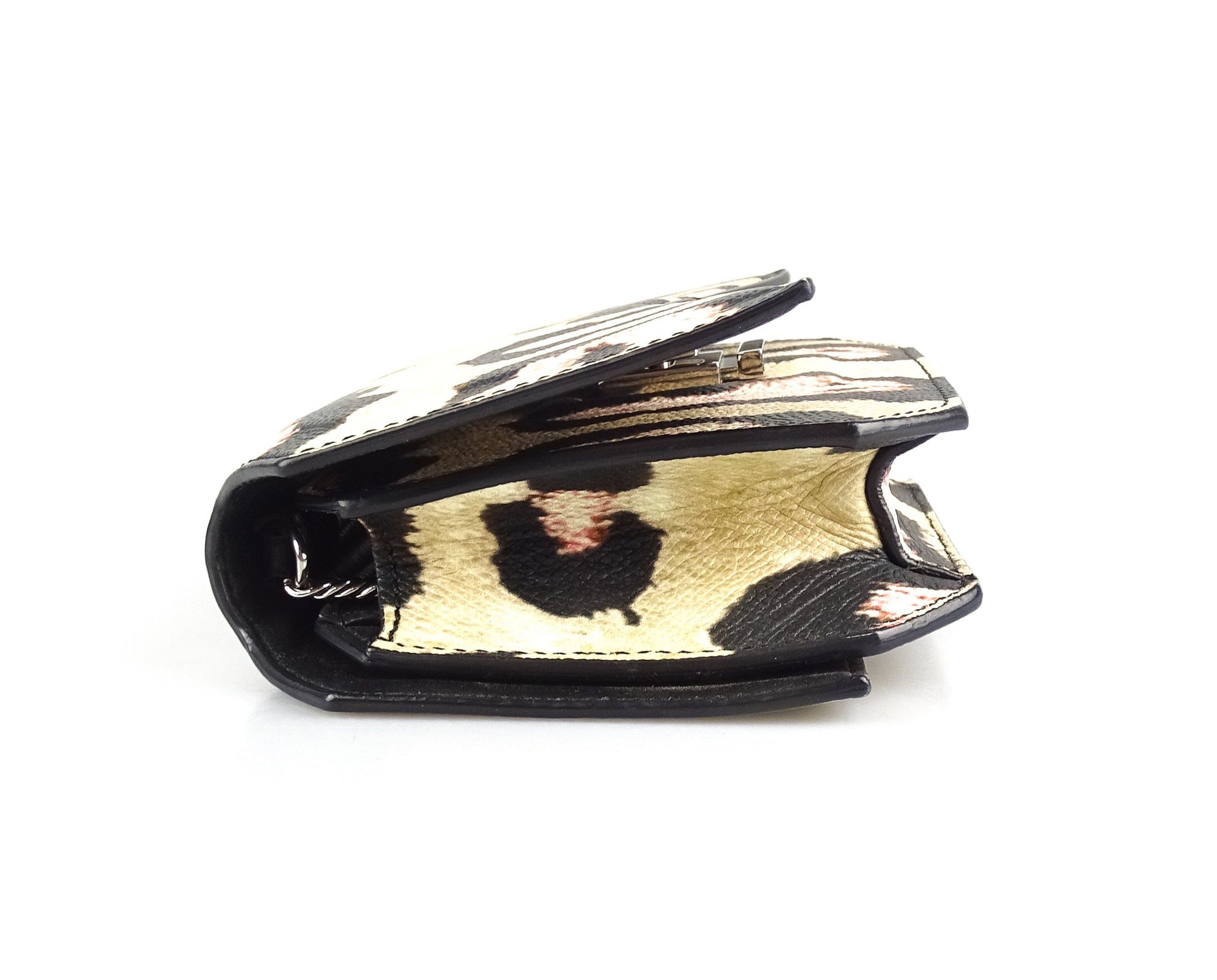 Givenchy Jaguar Print Grainy Calfskin Leather Bow Cut Wallet On Chain Bags Givenchy 