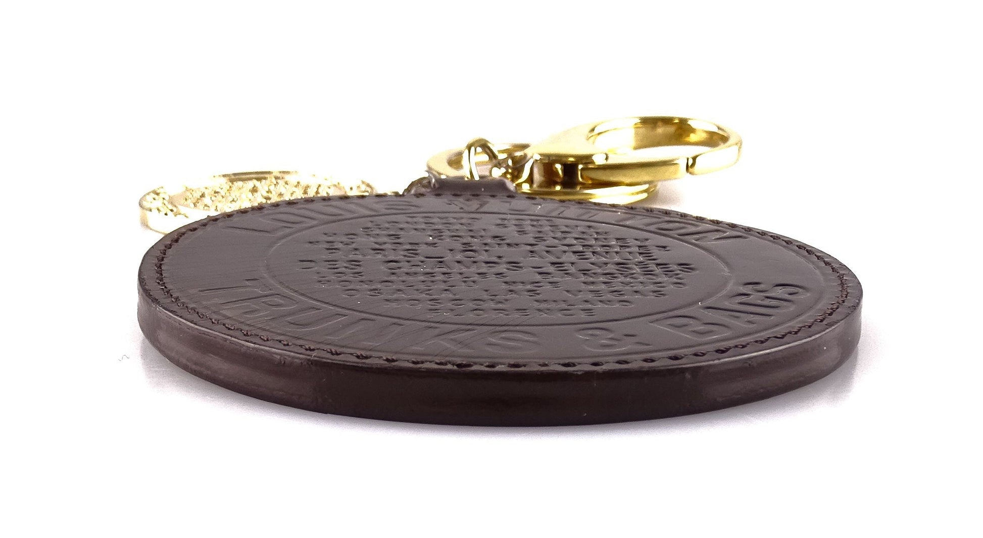 Louis Vuitton Trunks and Bags Disc Key Charm Gold/Amarante Jewellery Louis Vuitton 