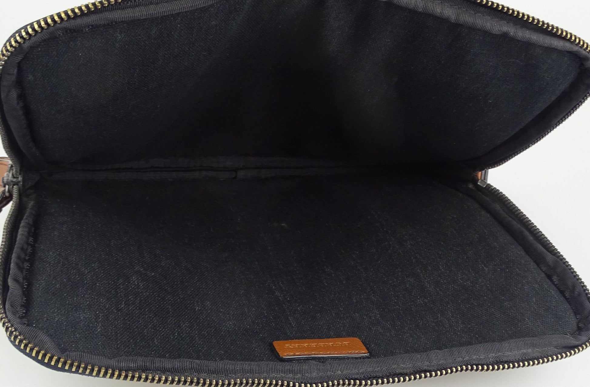 Burberry Zipped Pouch Canvas & Leather Bags Burberry 
