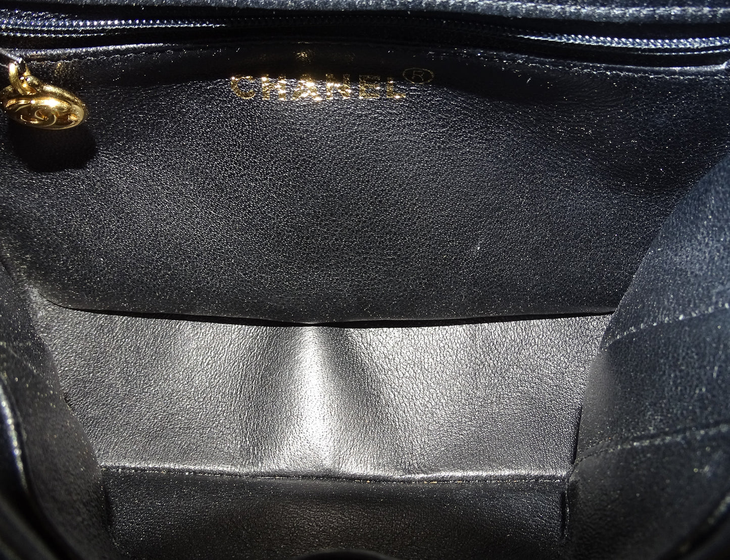 Chanel Vintage Black Satin Camelia Shoulder Bag 1997/99