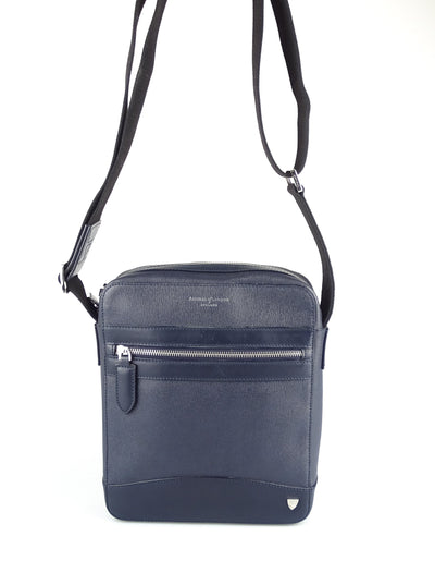 Aspinal OF London Mens Navy The Anderson Messenger