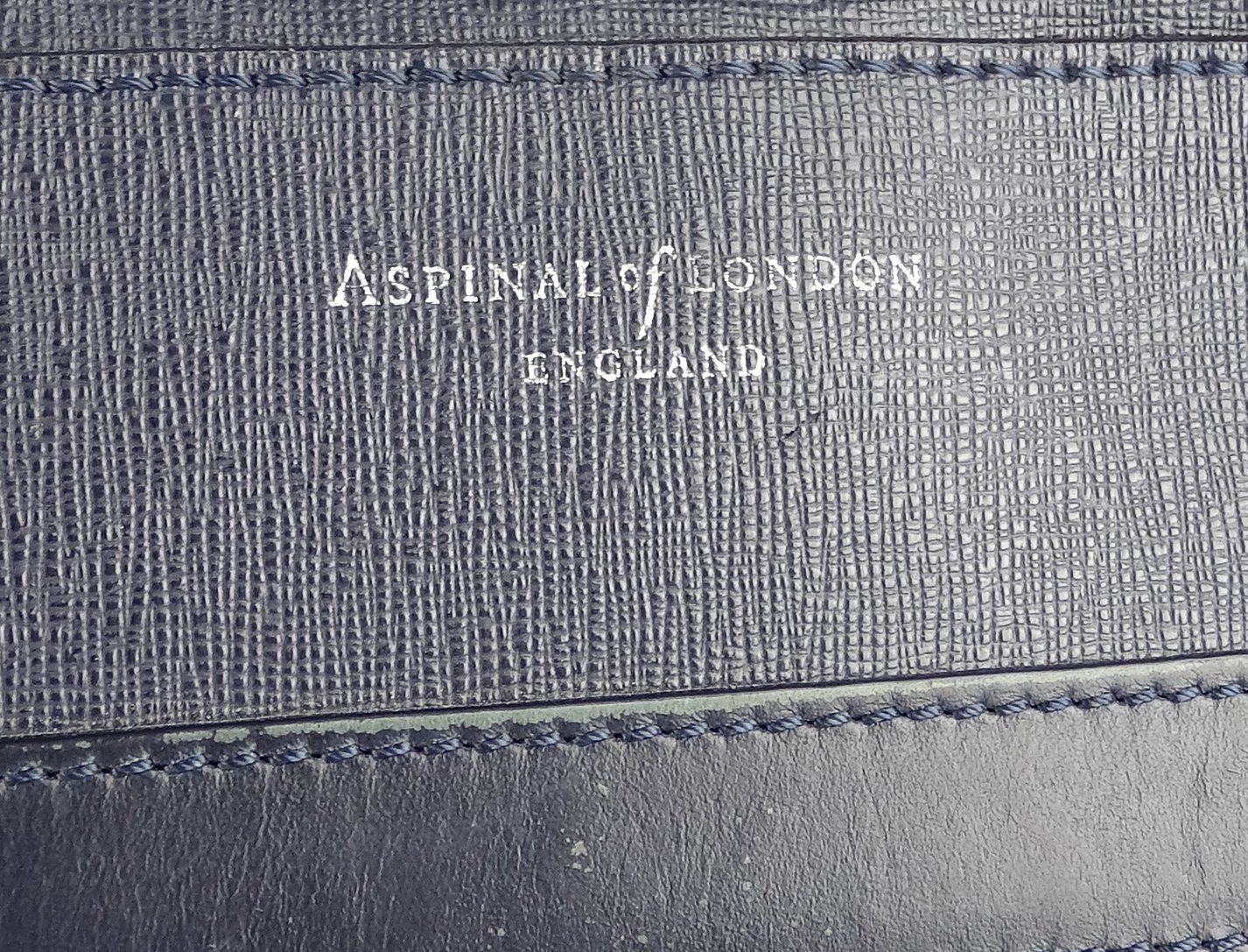 Aspinal OF London Mens Navy The Anderson Messenger Bags Aspinal 