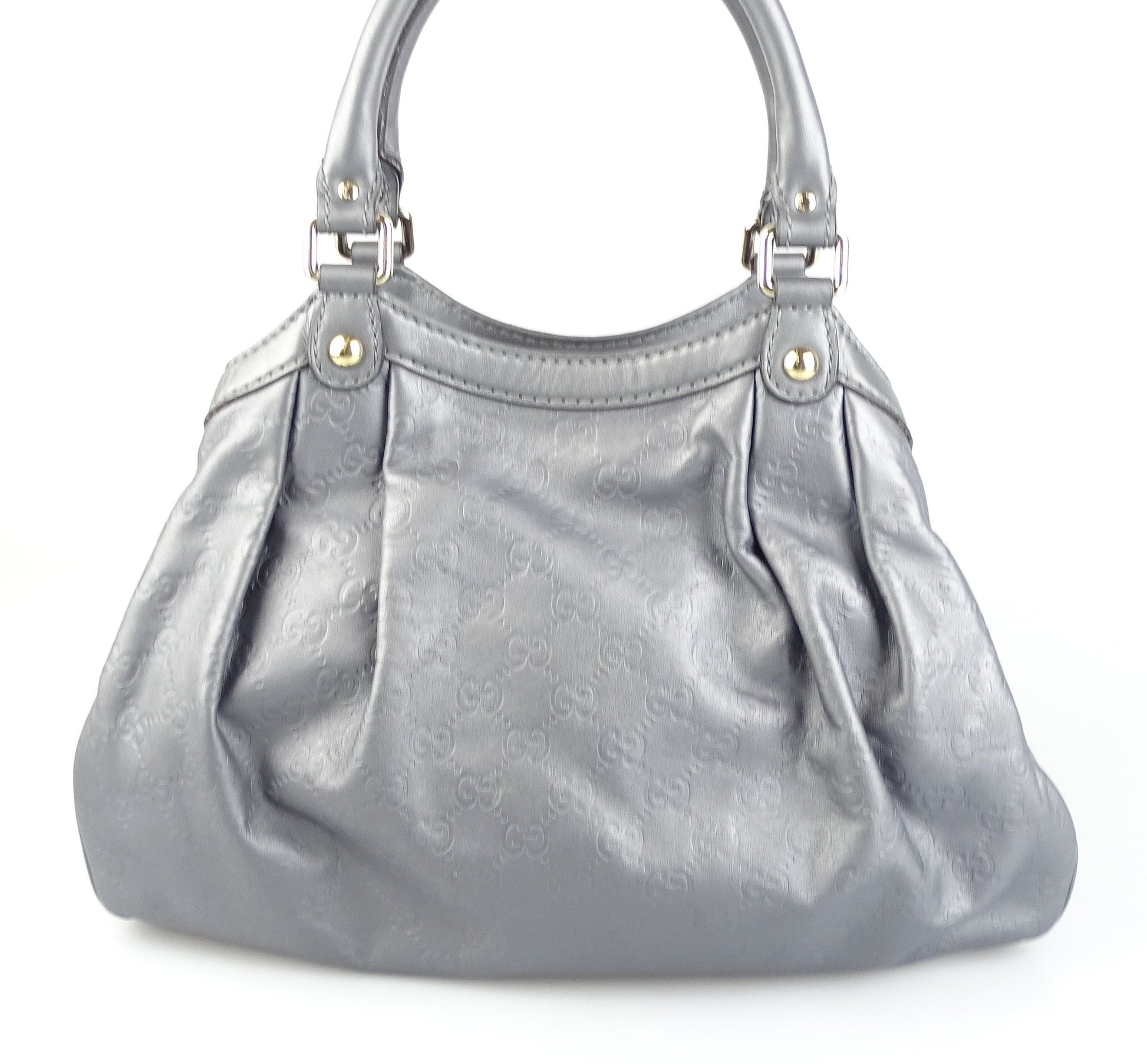Gucci Grey Guccissima Sukey Tote Bags Gucci 