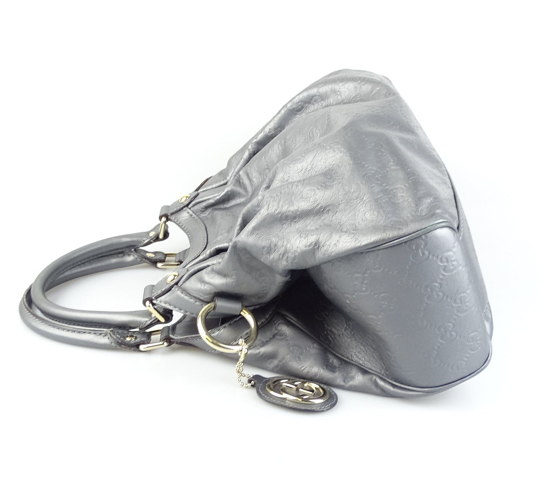 Gucci Grey Guccissima Sukey Tote Bags Gucci 
