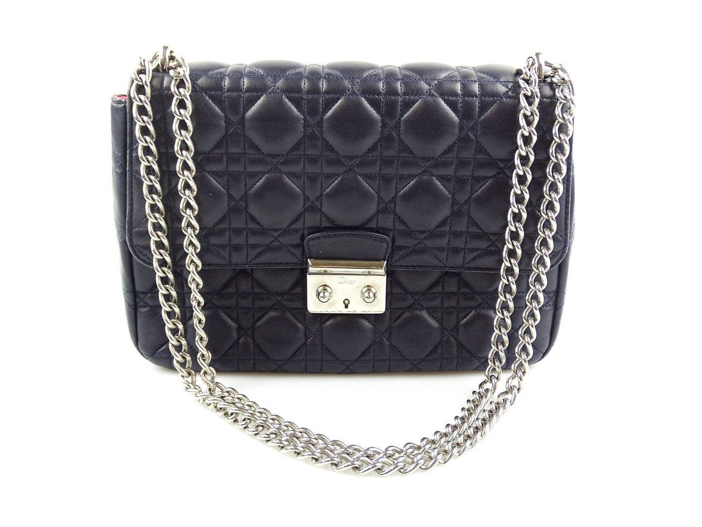 Dior Cannage Large Navy Miss Dior Flap Chain Bag Bags Dior 