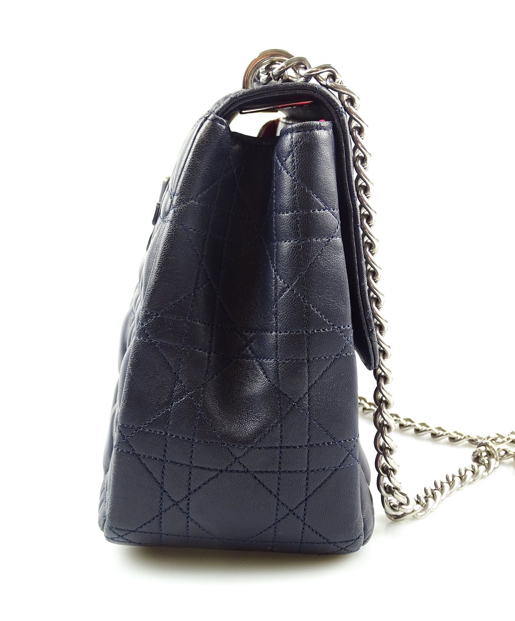 Dior Cannage Large Navy Miss Dior Flap Chain Bag Bags Dior 