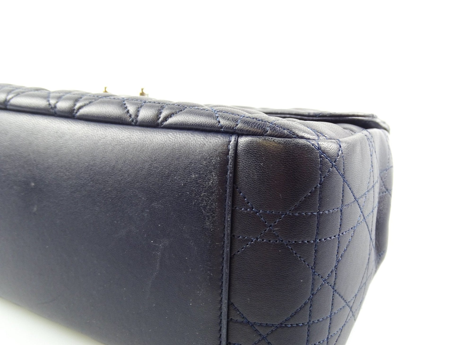 Dior Cannage Large Navy Miss Dior Flap Chain Bag Bags Dior 