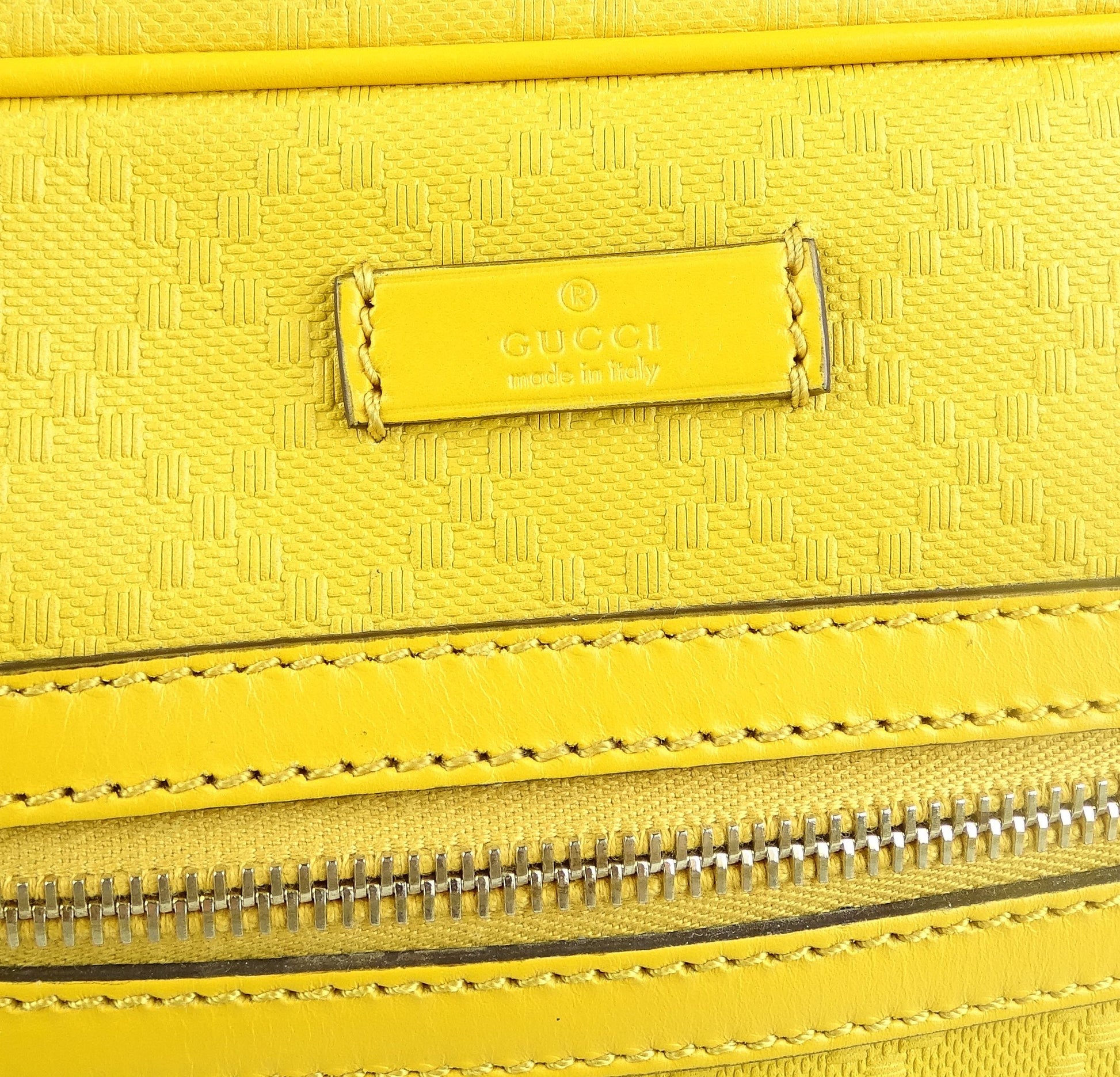 Gucci Yelow Diamante Zipped Messenger Bag Bags Gucci 