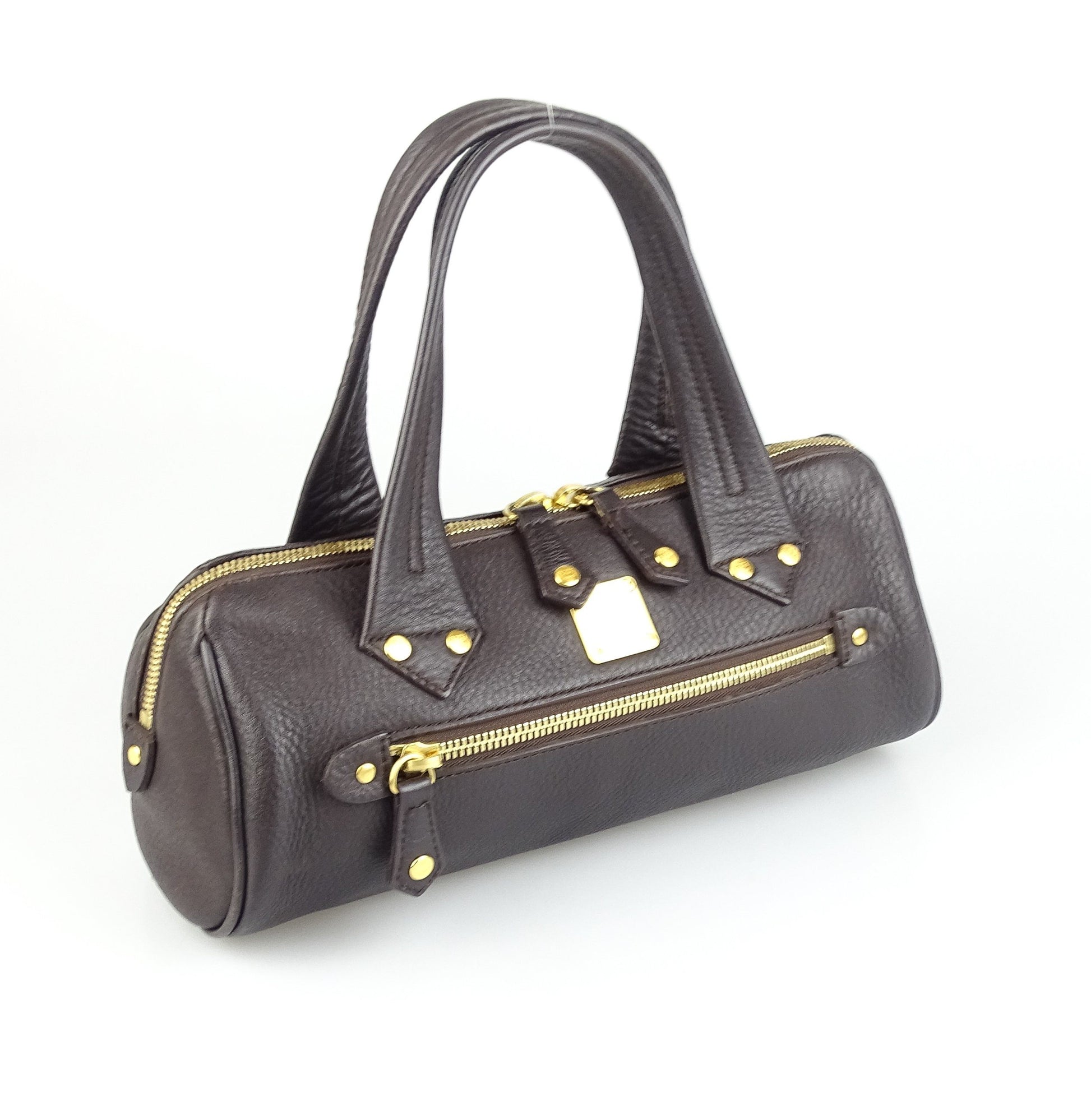 MCM Small Dark Brown Bowling Bag Bags MCM 