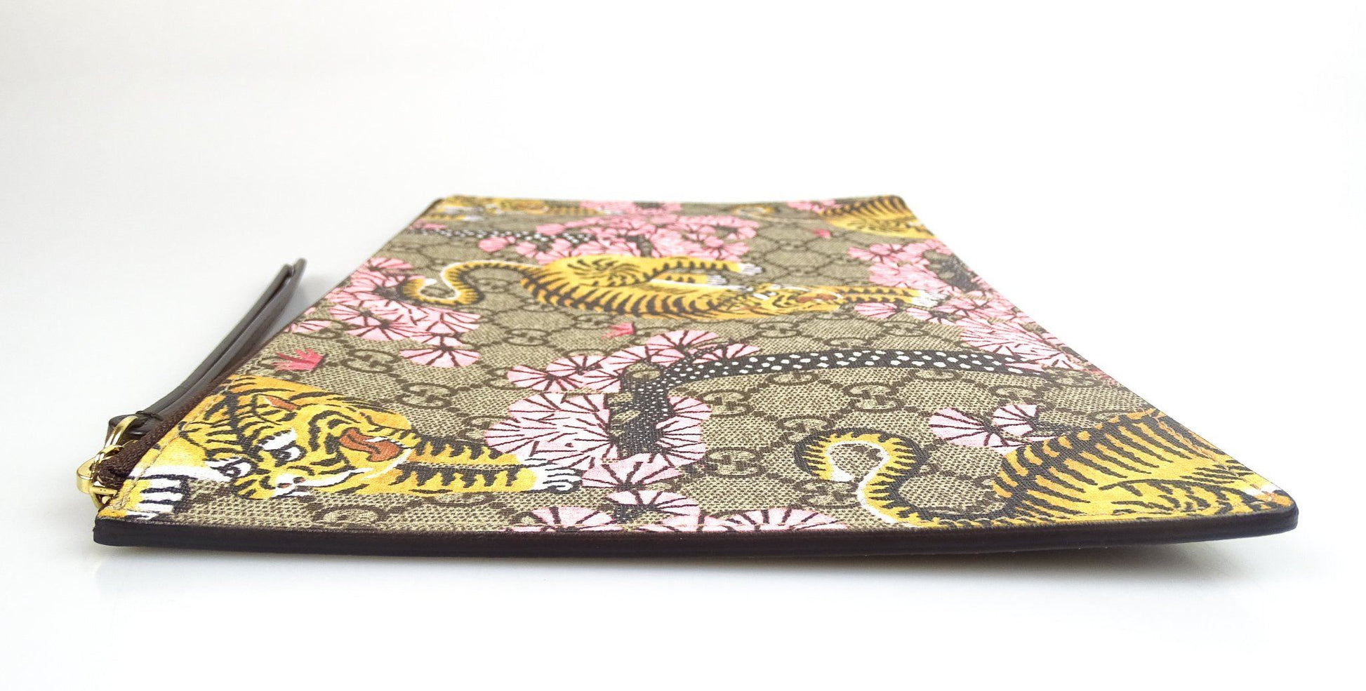 Gucci GG Supreme Bengal Zip Pouch Ltd Edition Bags Gucci 
