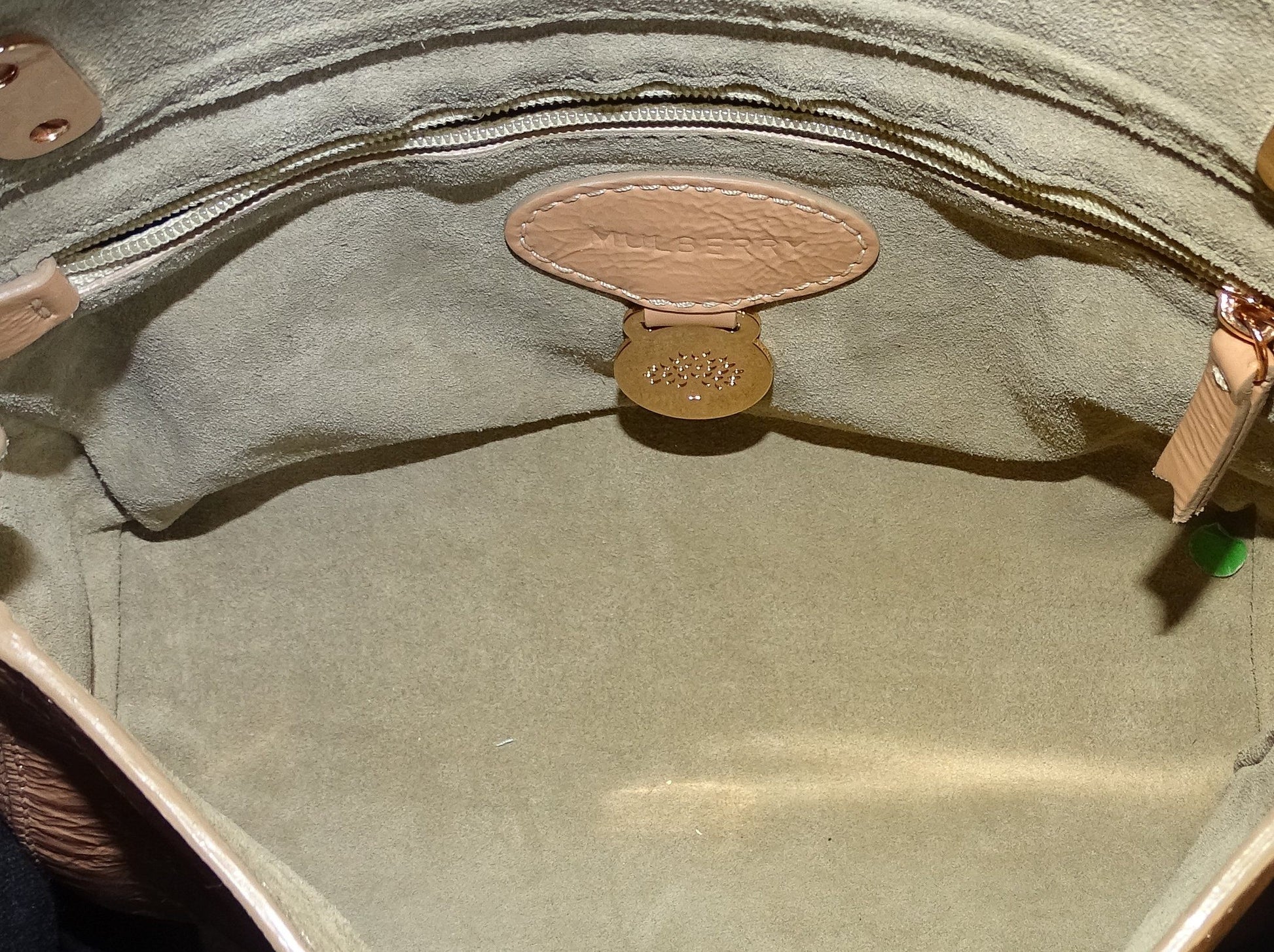Mulberry Wrinkled Patent Plaster Pink Lily Bags Mulberry 