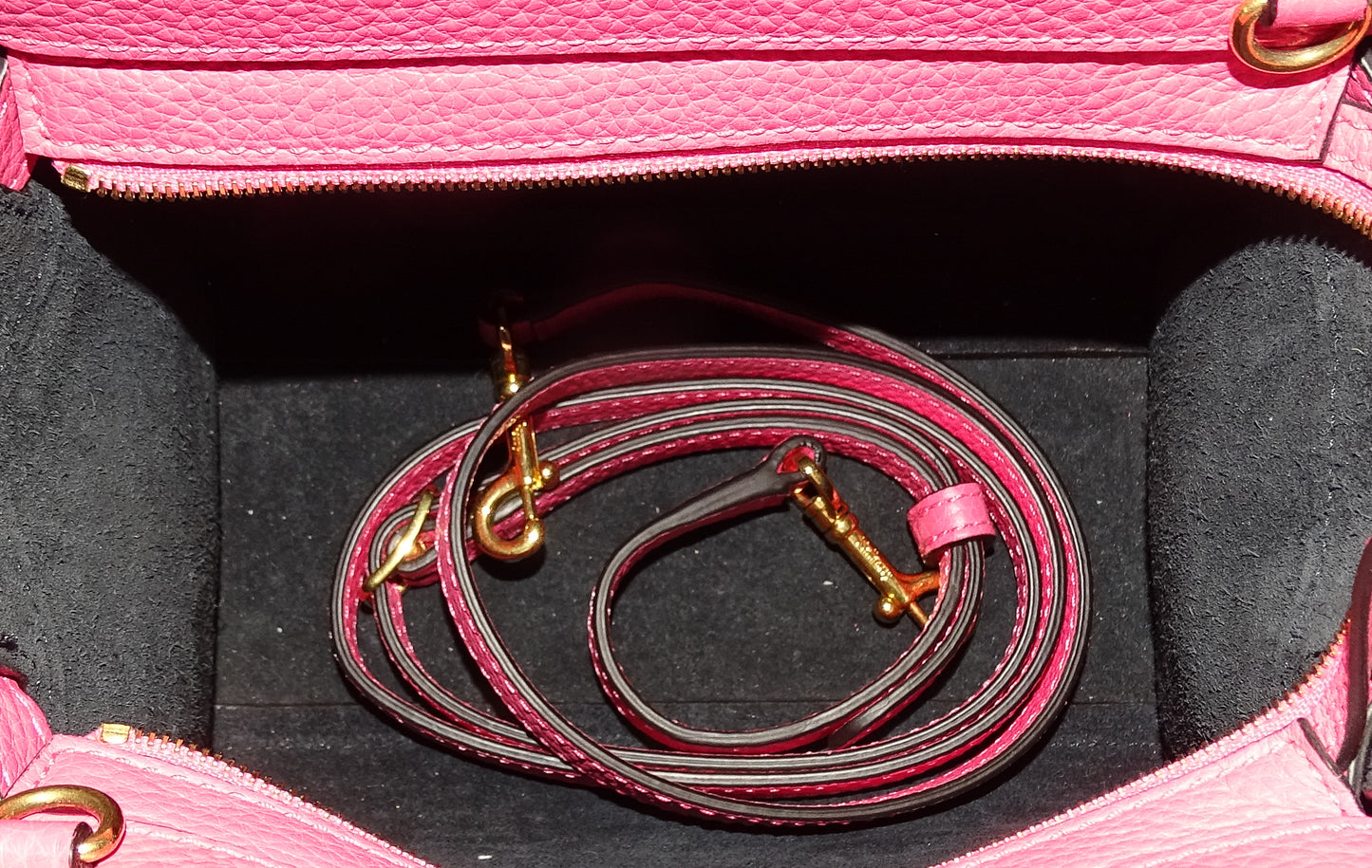 Mulberry Pink Heavy Grain Micro Zipped Bayswater
