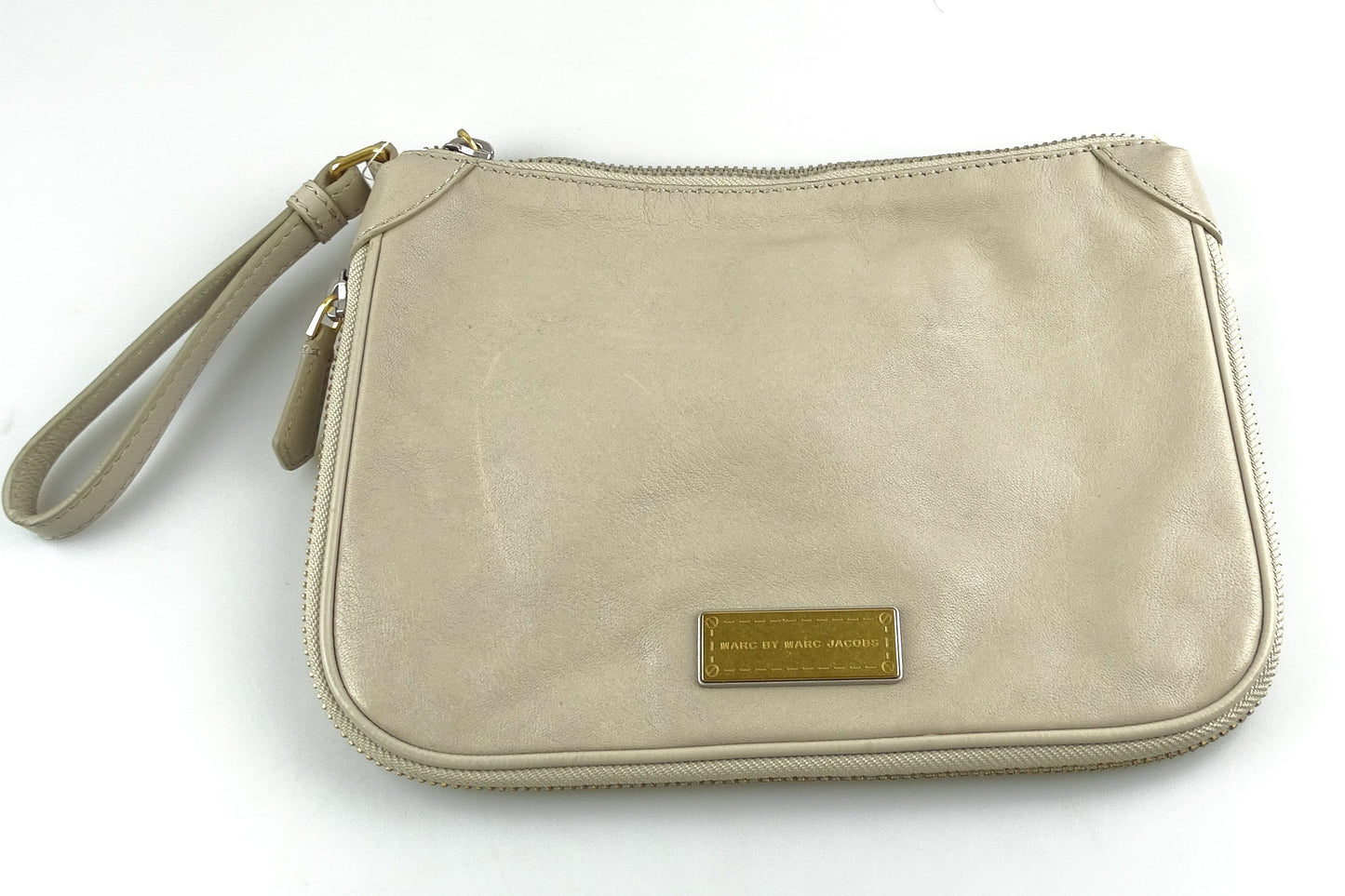 Marc By Marc Jacobs Washed Up Zip Clutch Uniform Taupe Bags Marc Jacobs 