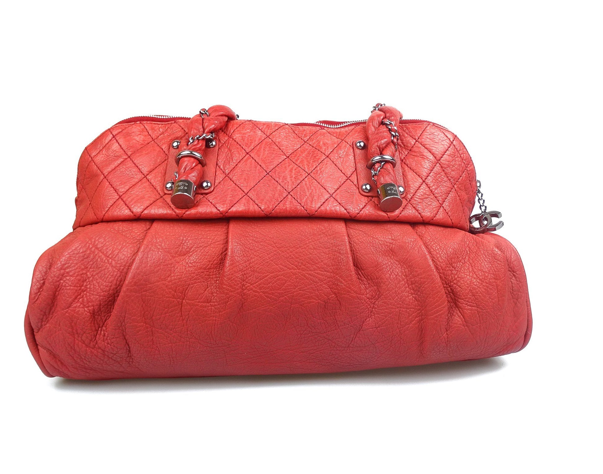 Chanel Lady Braid Large Shoulder Bag Red Bags Chanel 