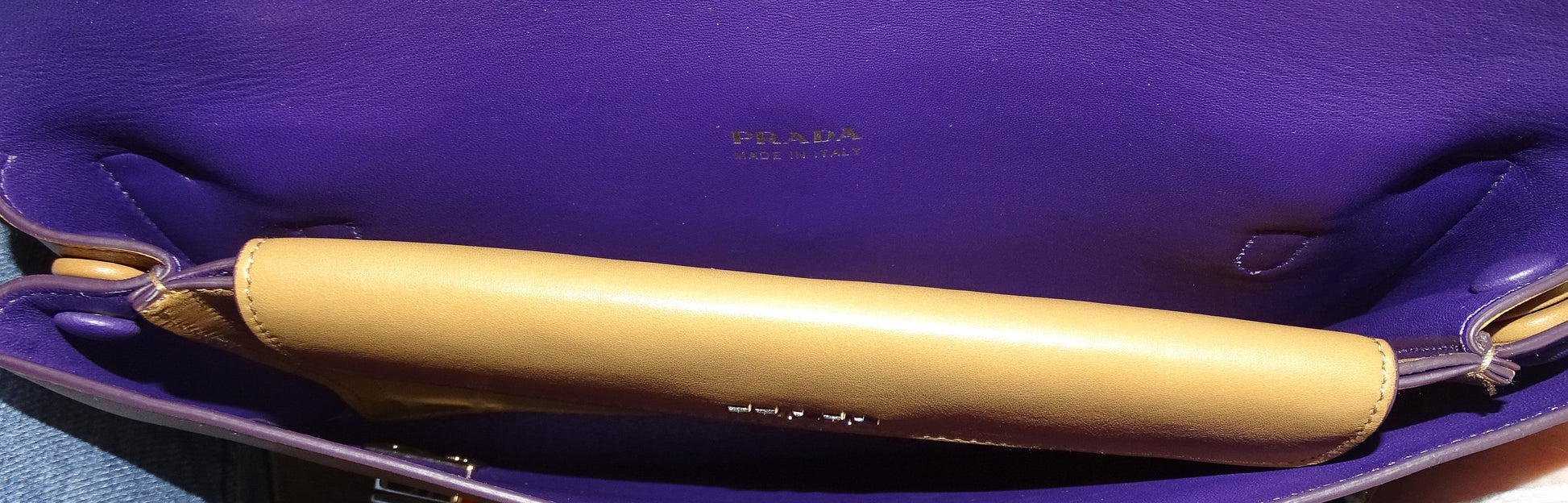 Prada Twin Lock Vitello Soft Two Sided Messenger Bag Bags Prada 