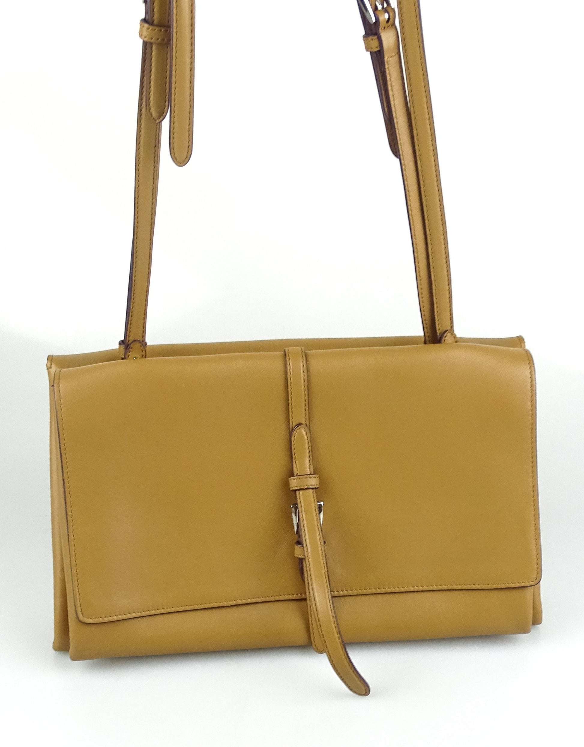 Prada Twin Lock Vitello Soft Two Sided Messenger Bag Bags Prada 