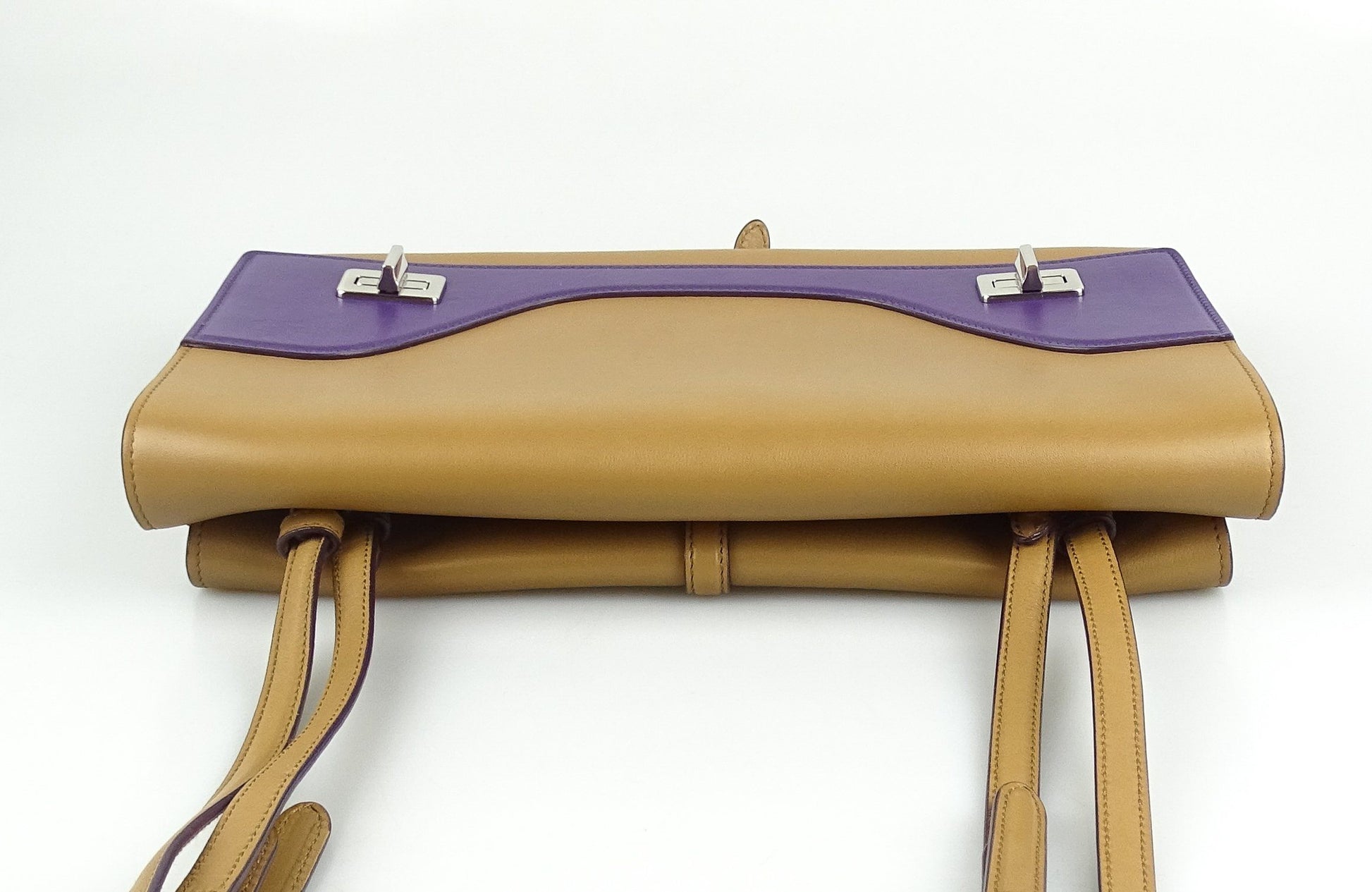 Prada Twin Lock Vitello Soft Two Sided Messenger Bag Bags Prada 