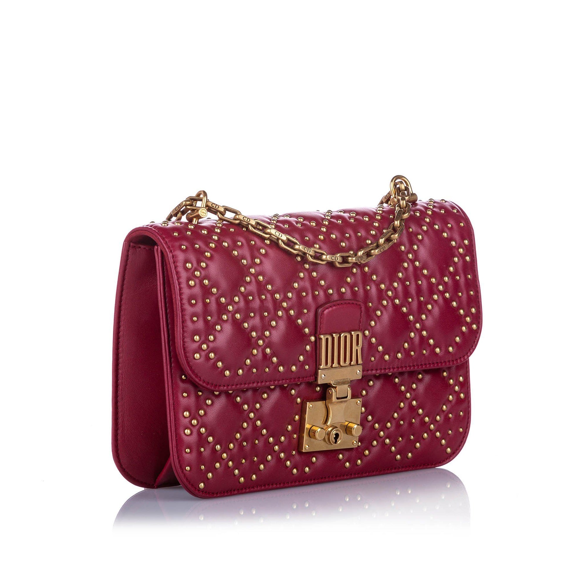 Dior Large Studded Dioraddict Leather Crossbody Bag Bags Dior 