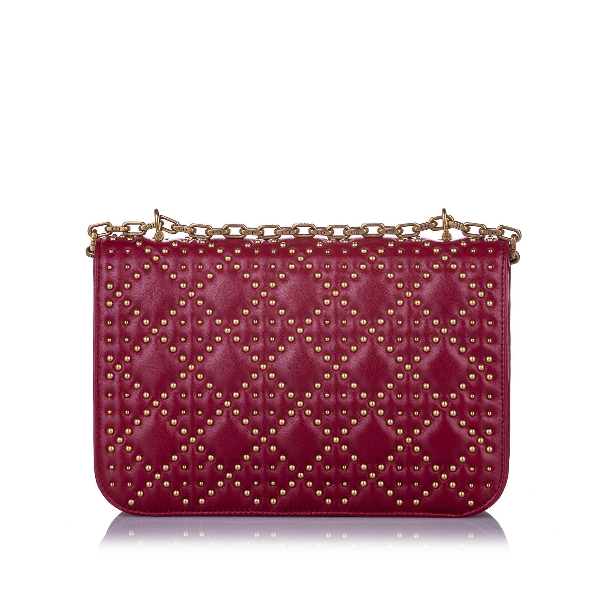 Dior Large Studded Dioraddict Leather Crossbody Bag Bags Dior 