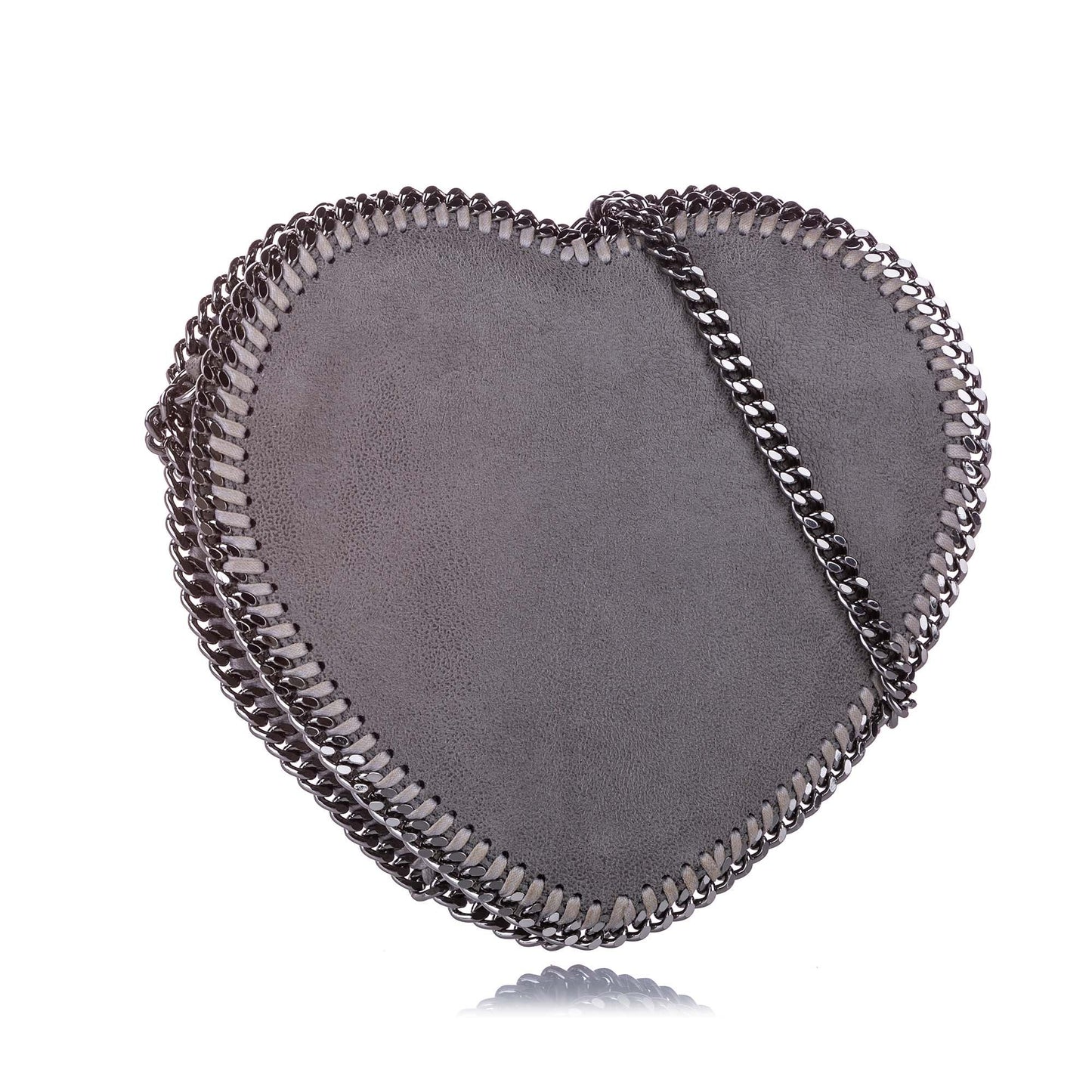 Stella McCartney Grey Falabella Heart Crossbody Bag Bags Stella McCartney 