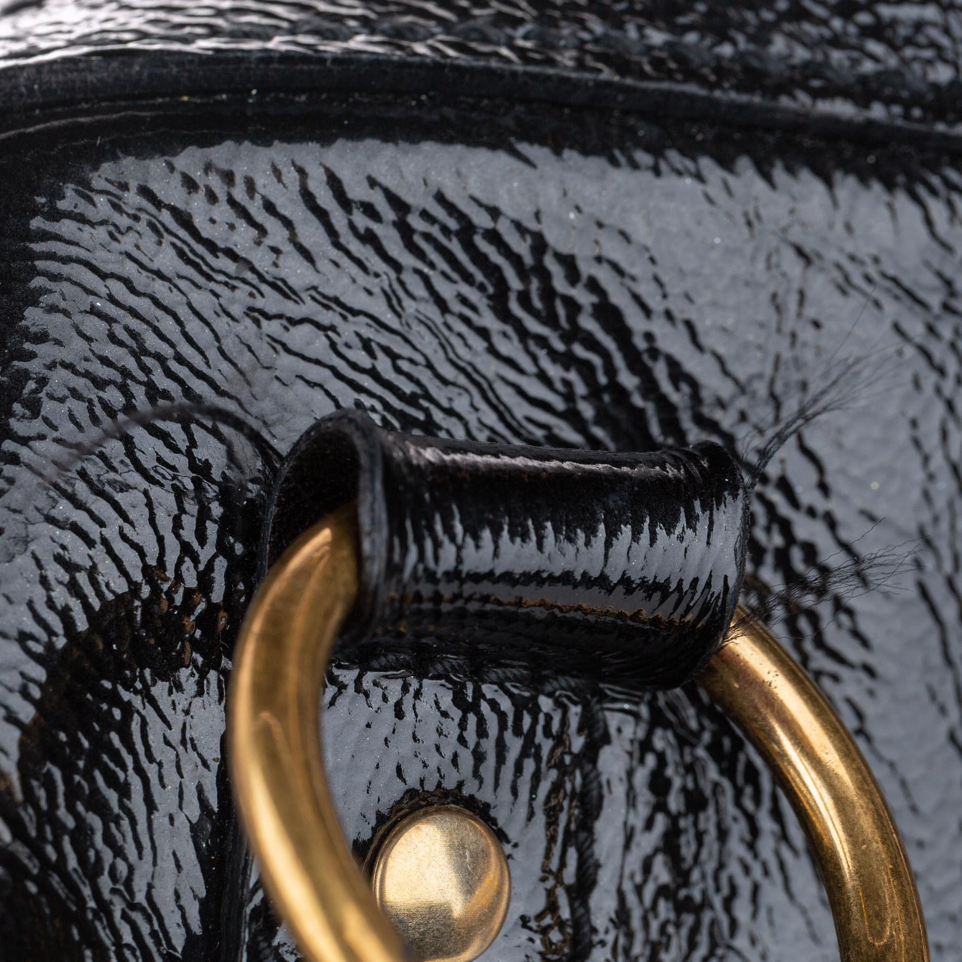Saint Laurent Black Muse Patent Leather Handbag Bags YSL 