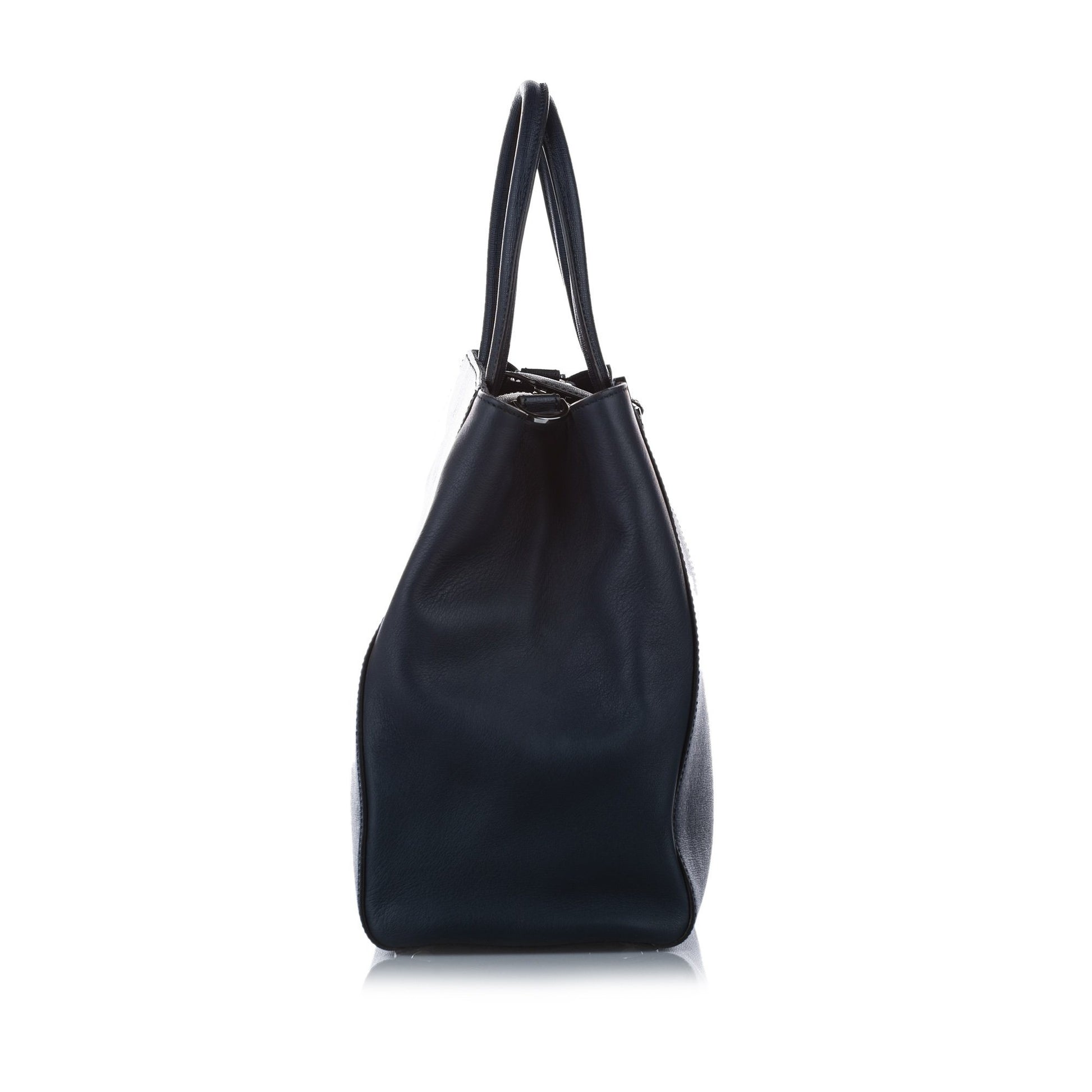 Fendi Navy Blue 2Jours Leather Satchel Bags Fendi 