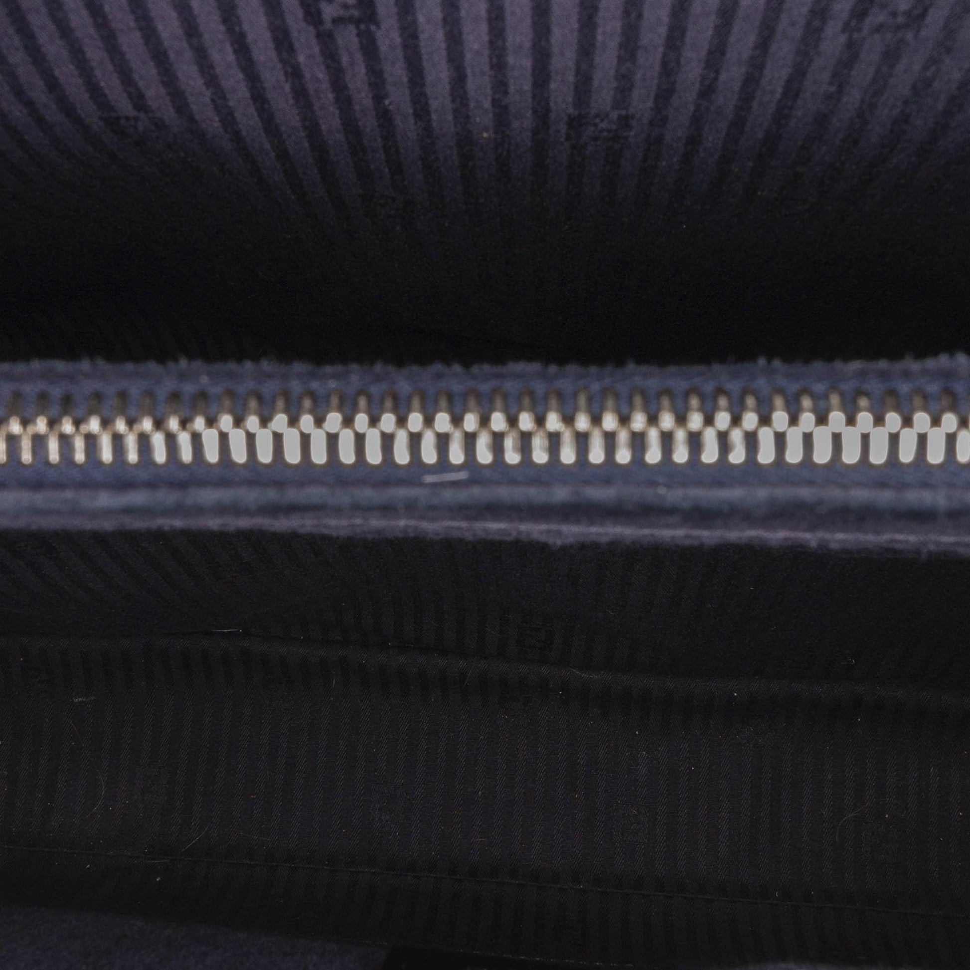 Fendi Navy Blue 2Jours Leather Satchel Bags Fendi 