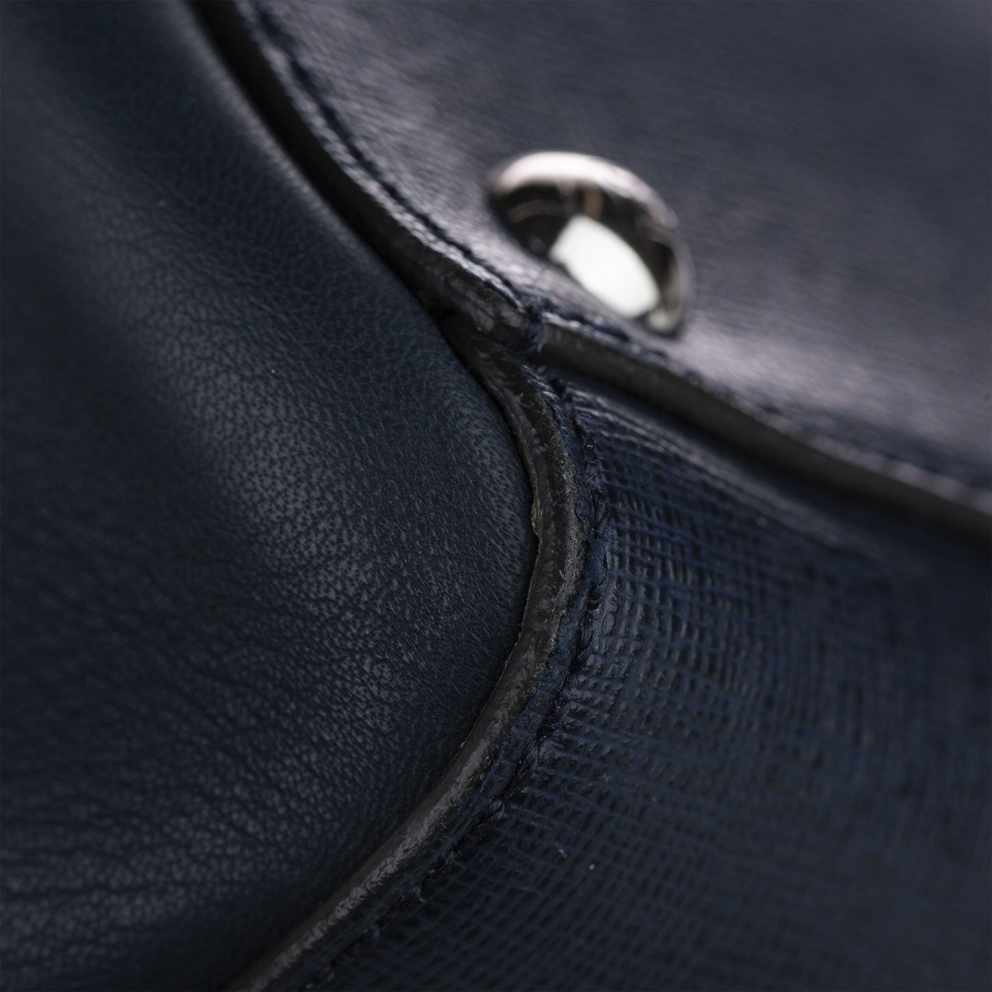 Fendi Navy Blue 2Jours Leather Satchel Bags Fendi 