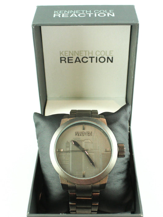 Kenneth Cole Reaction Mens Cityscape Analogue Watch Grey Watches Kenneth Cole 