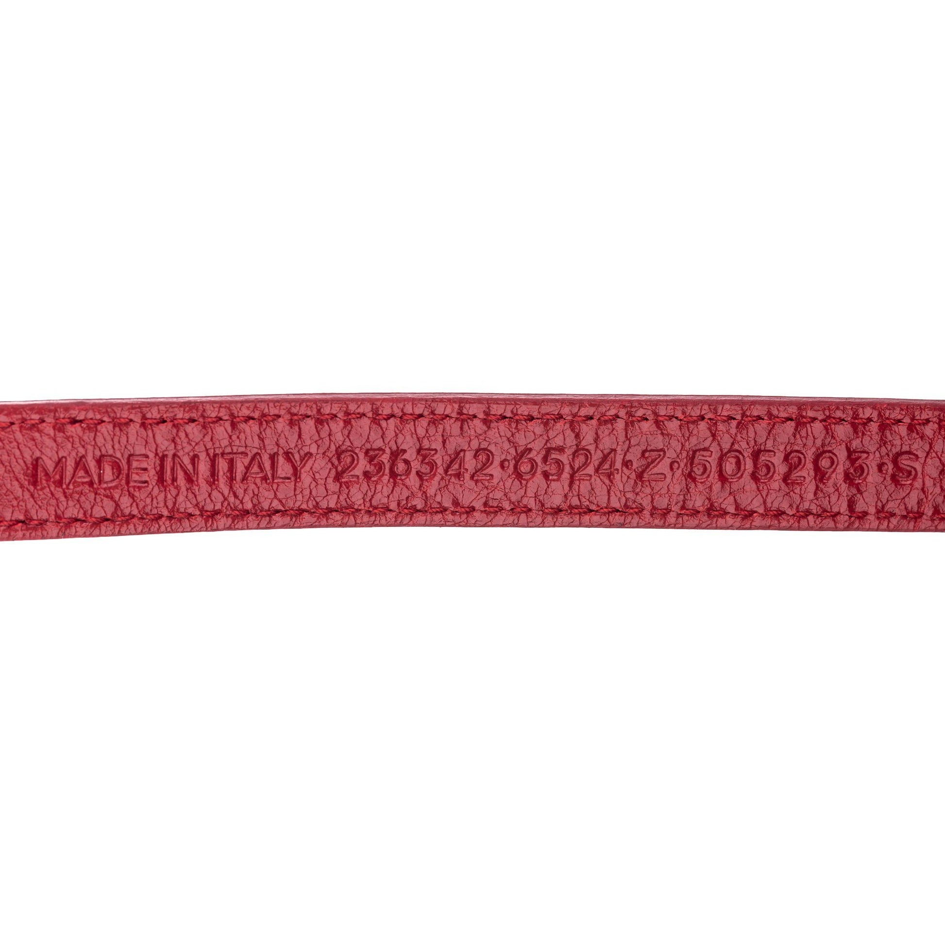 Balenciaga Classic Arena Wrap Leather Bracelet Red Costume, Jewellery Balenciaga 