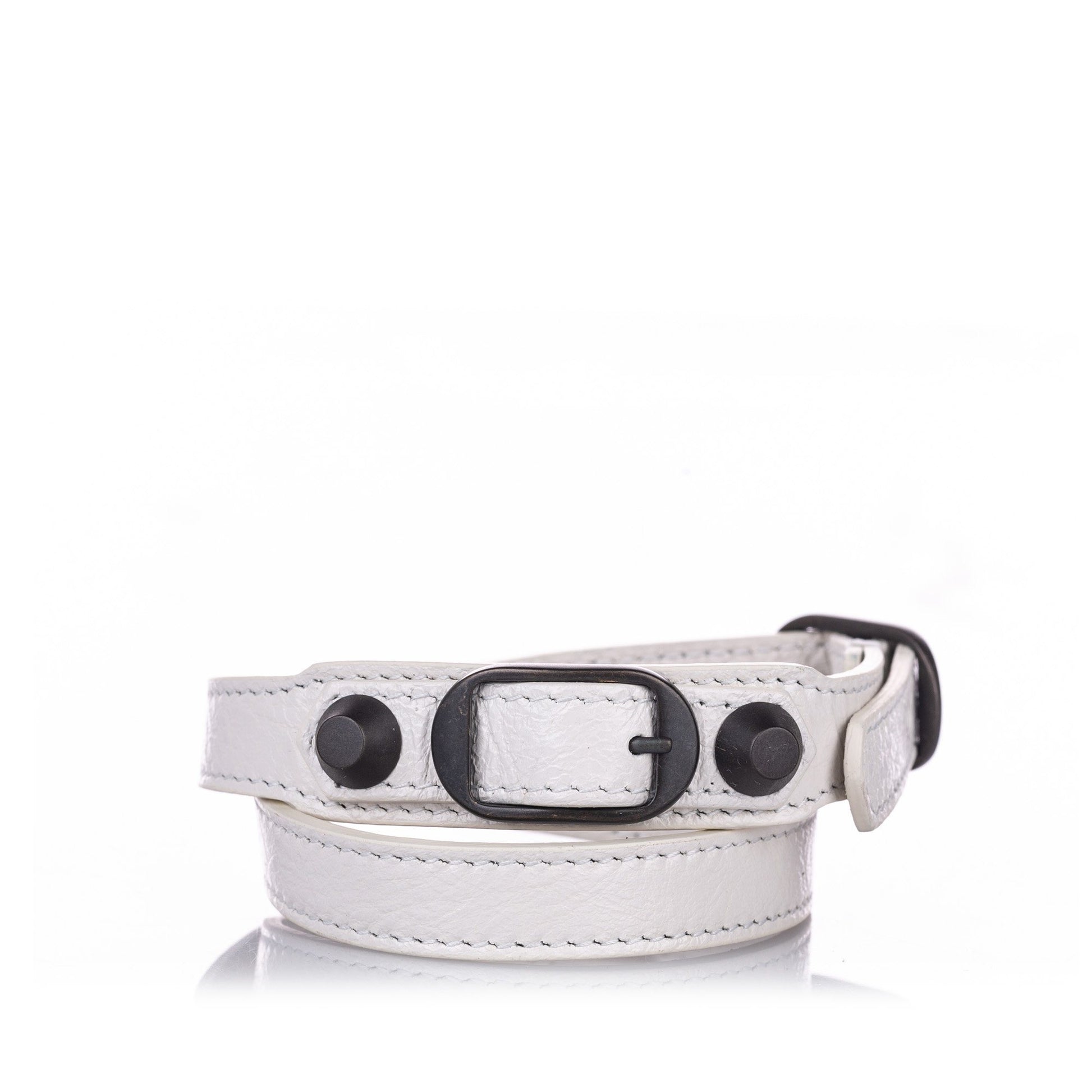 Balenciaga Classic Arena Wrap Leather Bracelet White Costume, Jewellery Balenciaga 