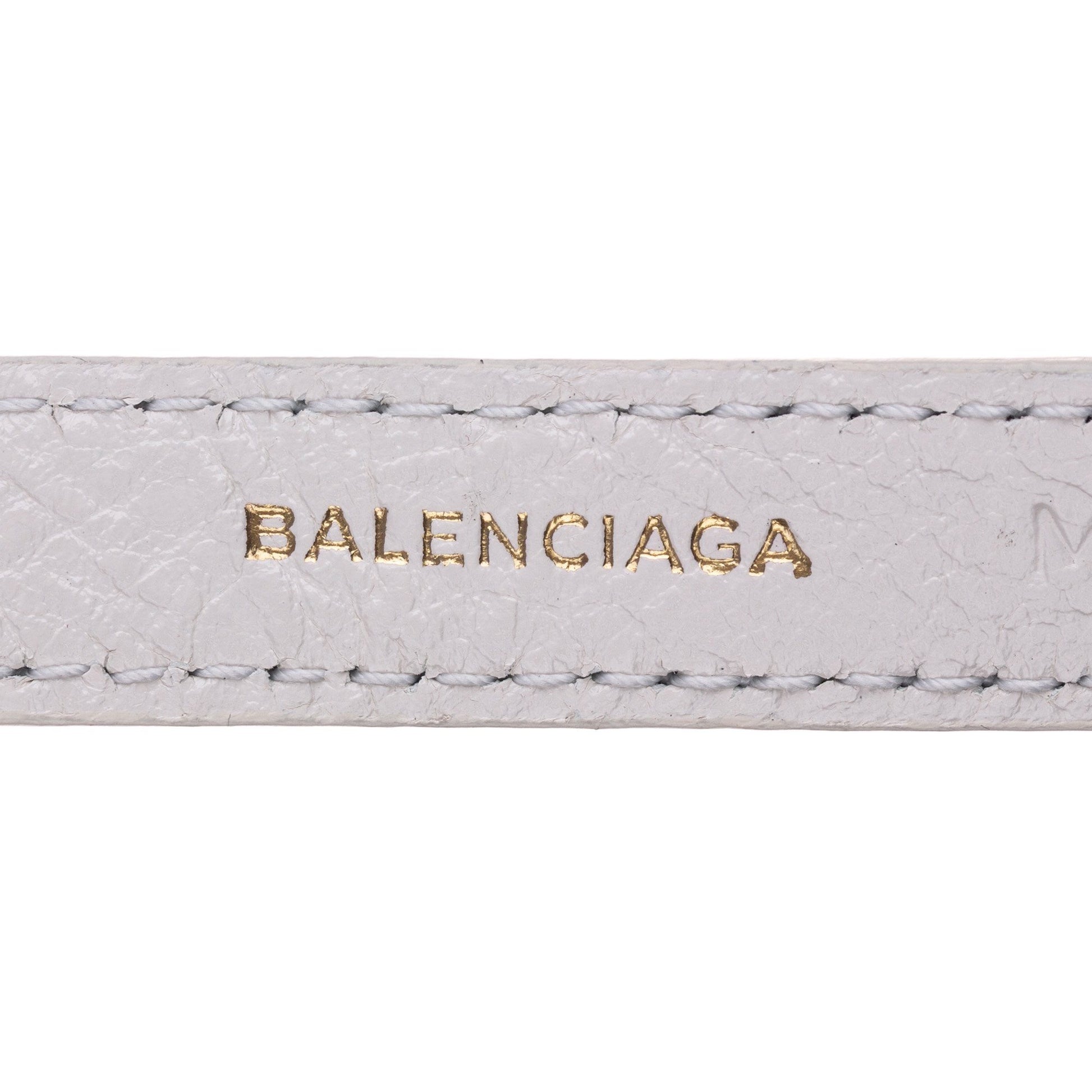 Balenciaga Classic Arena Wrap Leather Bracelet White Costume, Jewellery Balenciaga 