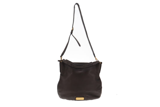 Marc Jacobs Grey Leather Q Hillier Hobo Bag