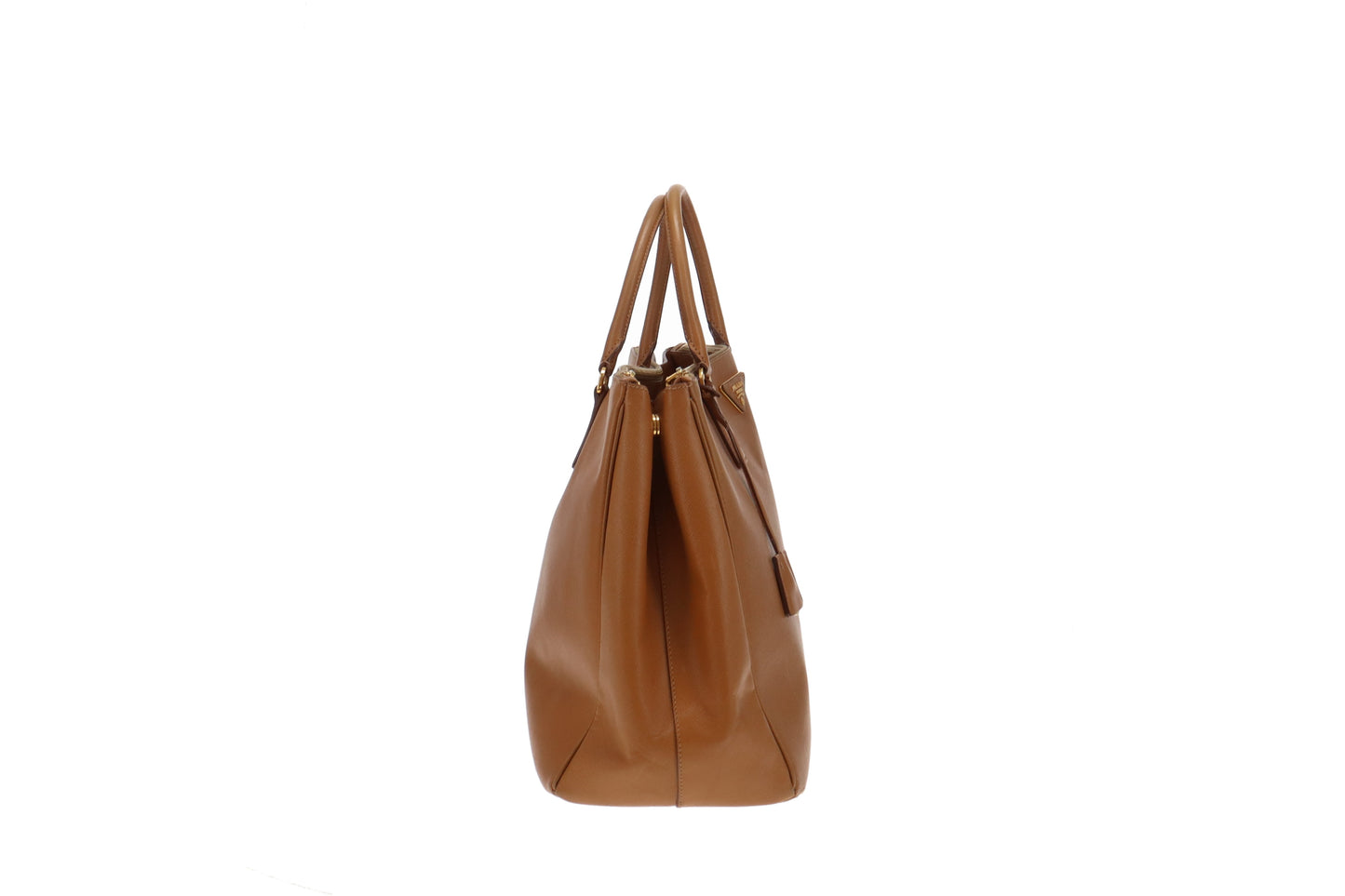 Prada Tan Saffiano Large Galleria Double Zip Tote