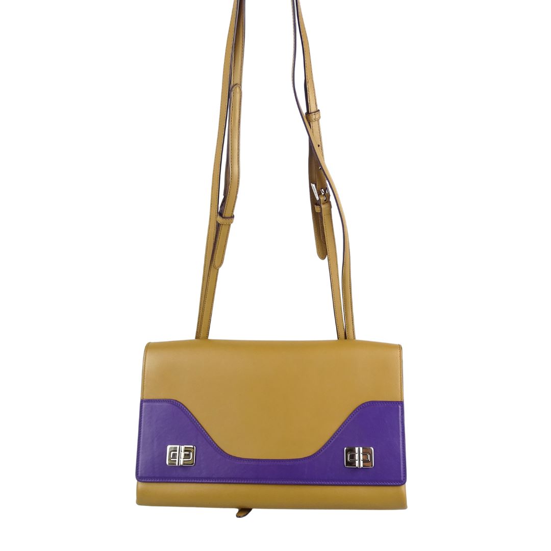 Prada Twin Lock Vitello Soft Two Sided Messenger Bag Bags Prada 