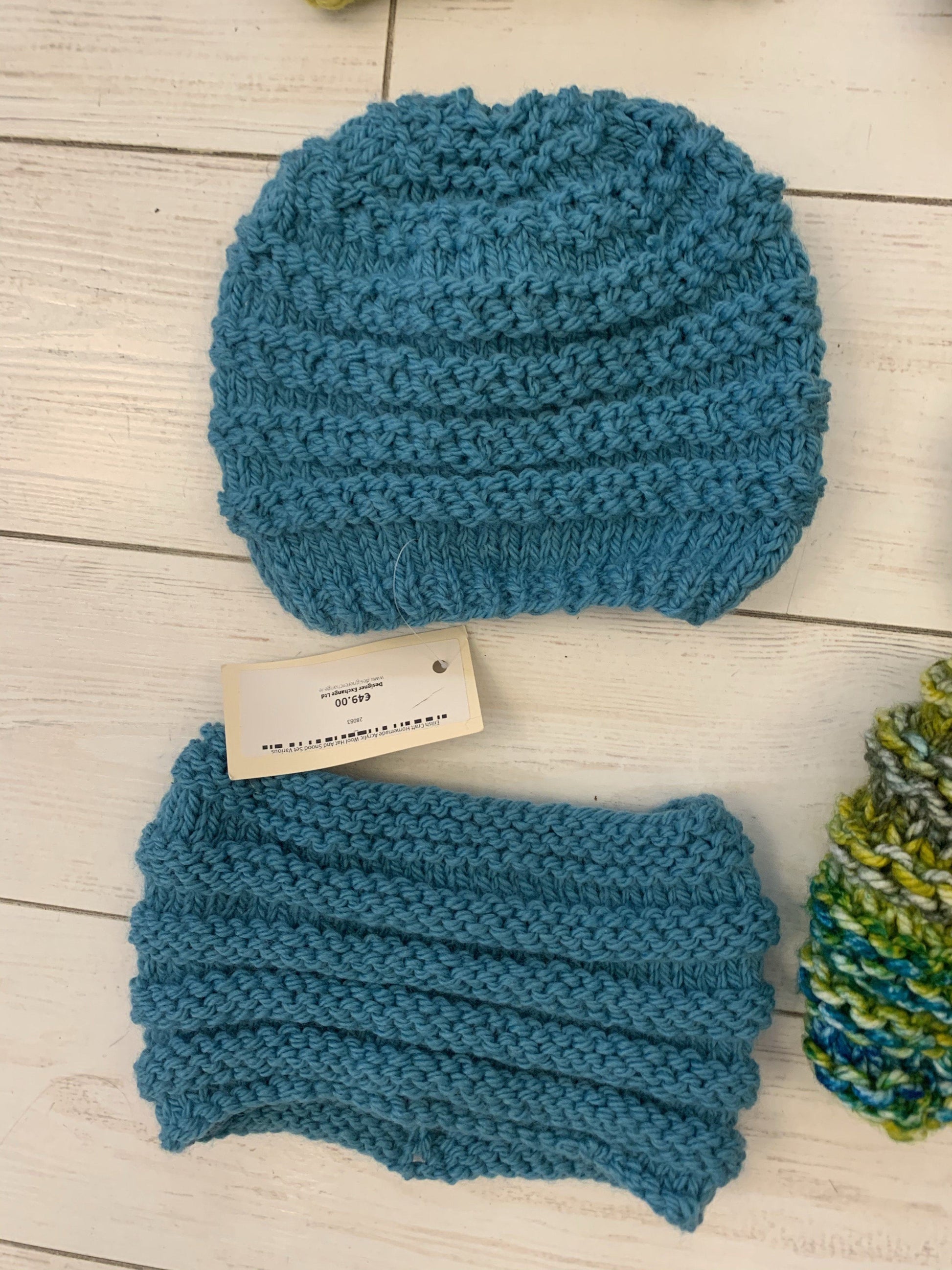 Eilish Craft Homemade Acrylic Wool Hat & Snood (Various Colours Available) SCARF Eilish Crafts 