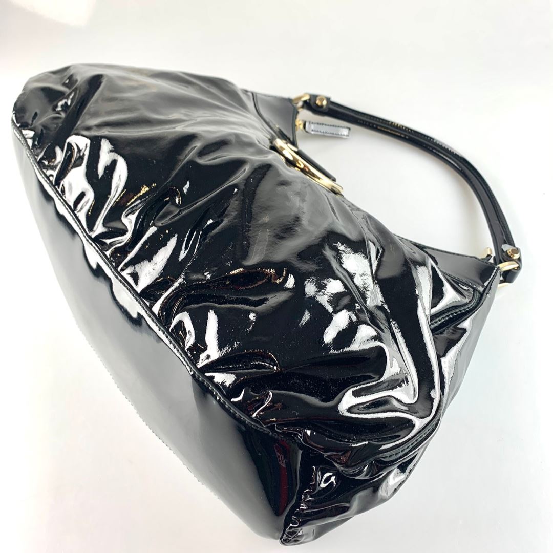 Gucci Black Patent D Ring Hobo Bags Gucci 