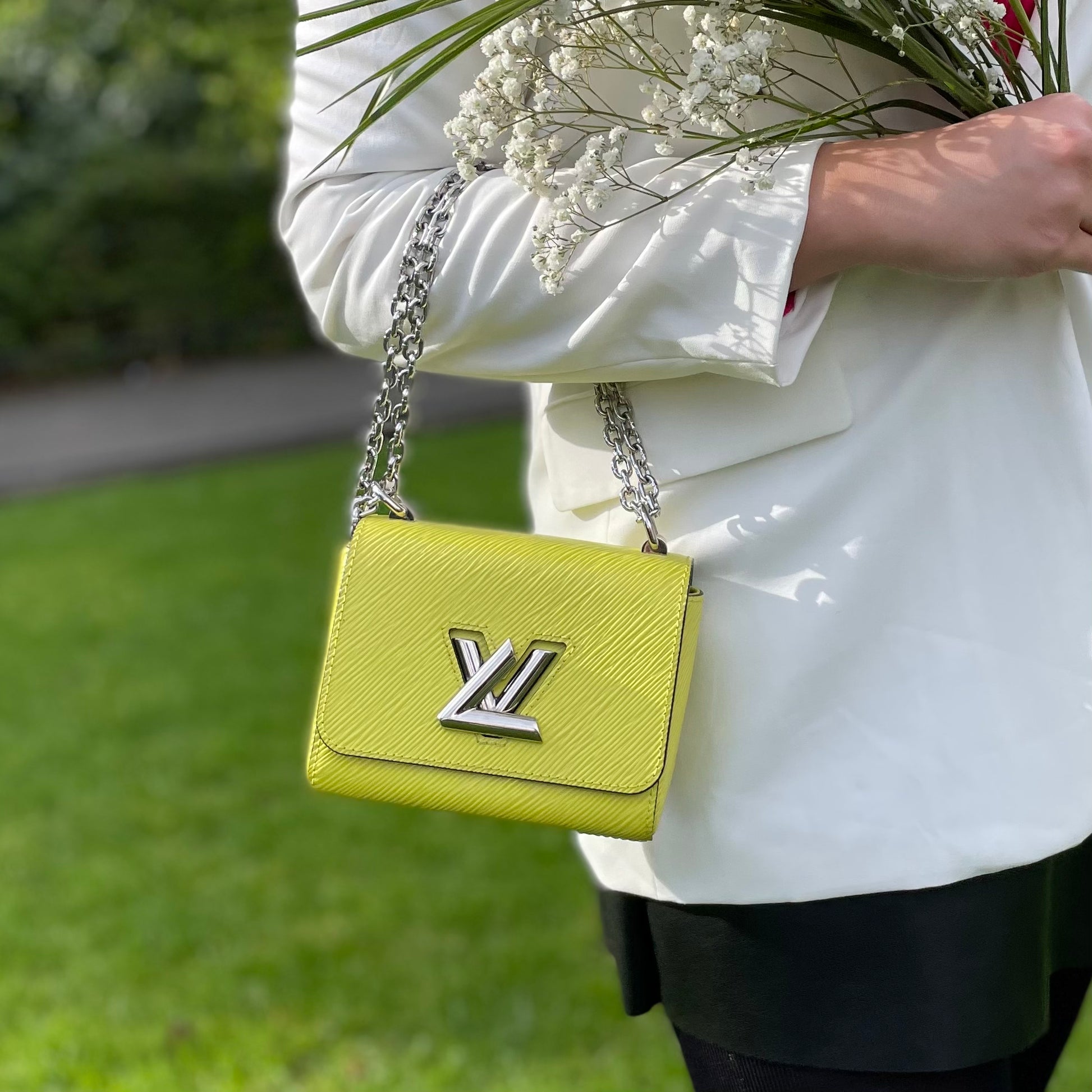 Louis Vuitton Authenticated Twist Leather Handbag